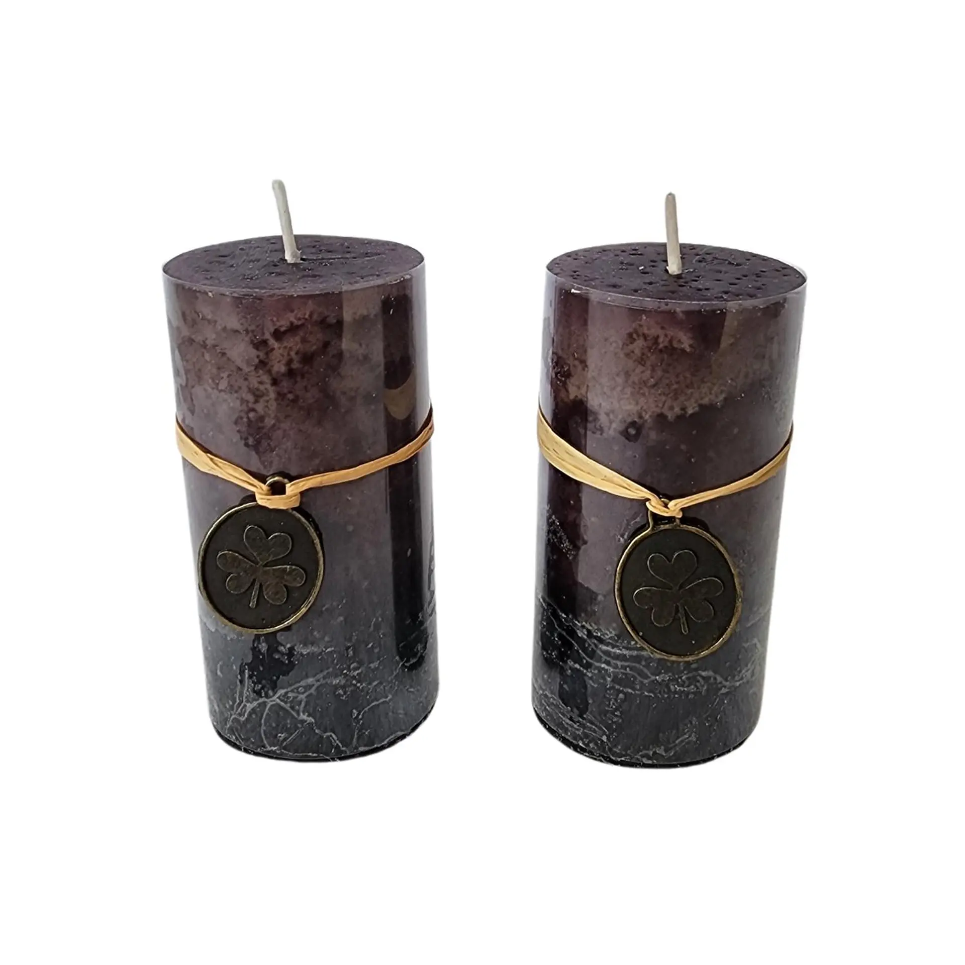 Cirio Vela Velon Alto 10cm. Dos Unidades Aromaticos Negro 1