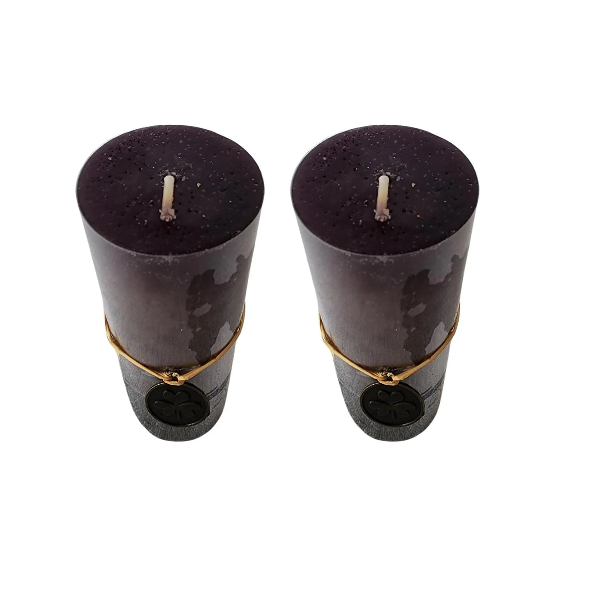 Cirio Vela Velon Alto 10cm. Dos Unidades Aromaticos Negro 2