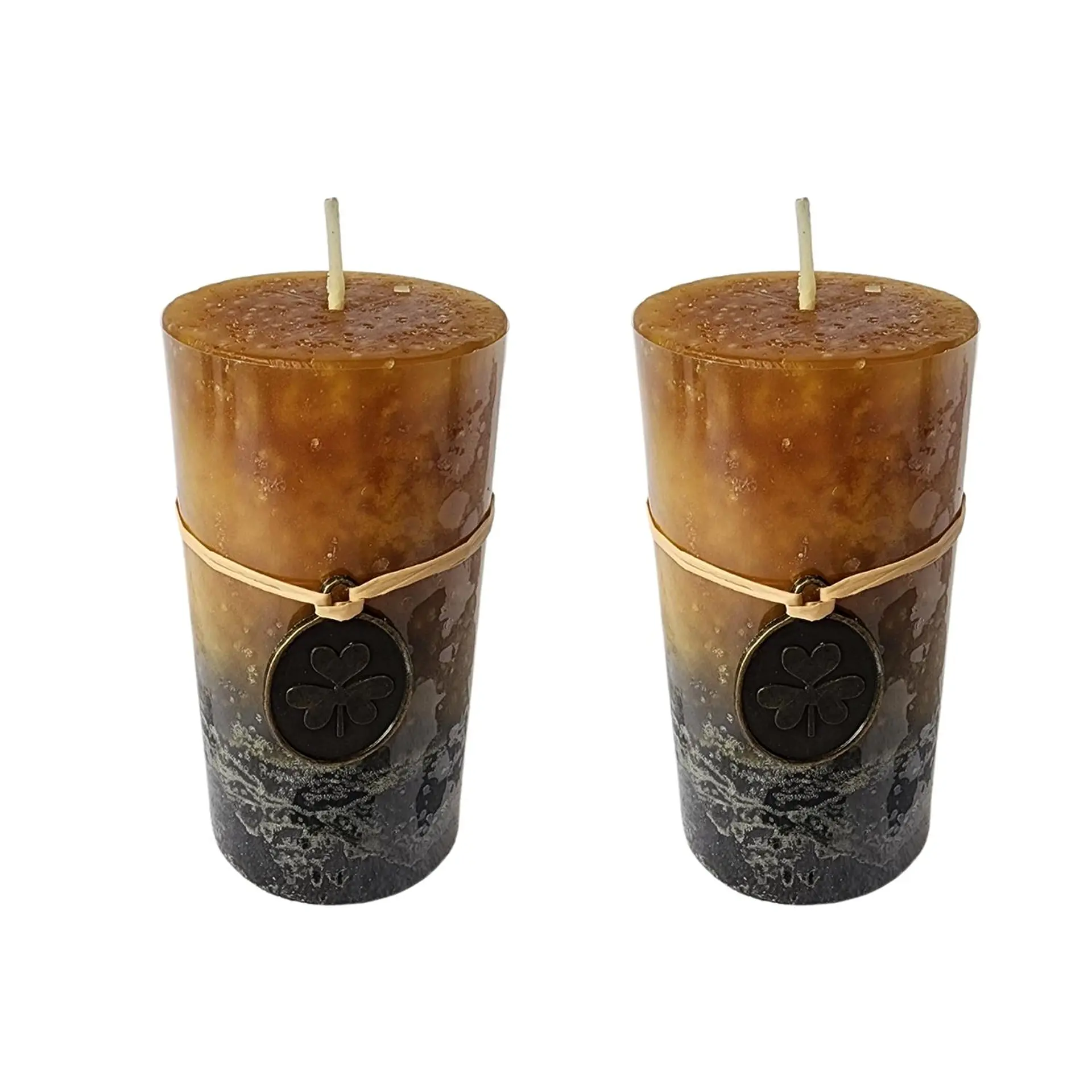 Cirio Vela Velon Alto 10cm. Dos Unidades Aromaticos Ocre 2