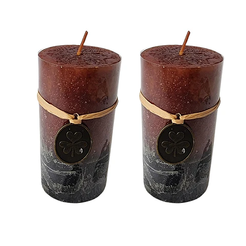 Cirio Vela Velon Alto 10cm. Dos Unidades Aromaticos Rojo