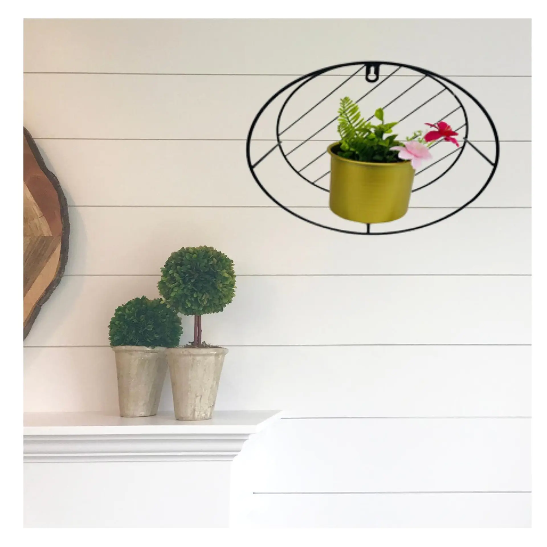 Repisa Flotante Porta Macetero Porta Vela Deco 24cm Circulo 6