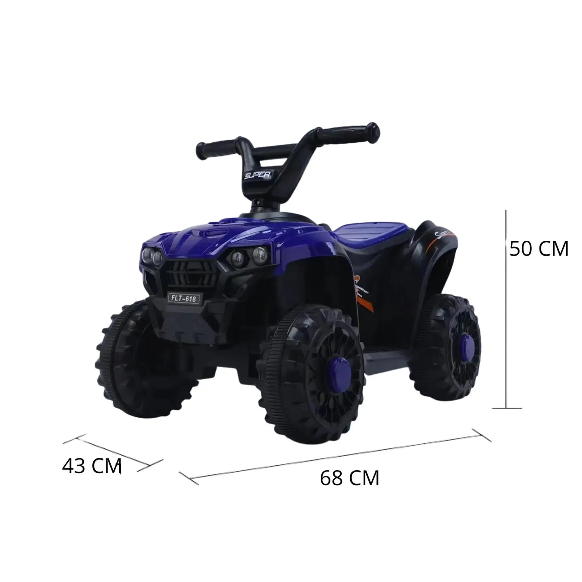 Moto Batería Eléctrico Infantil Hawk Azul Juguete  3