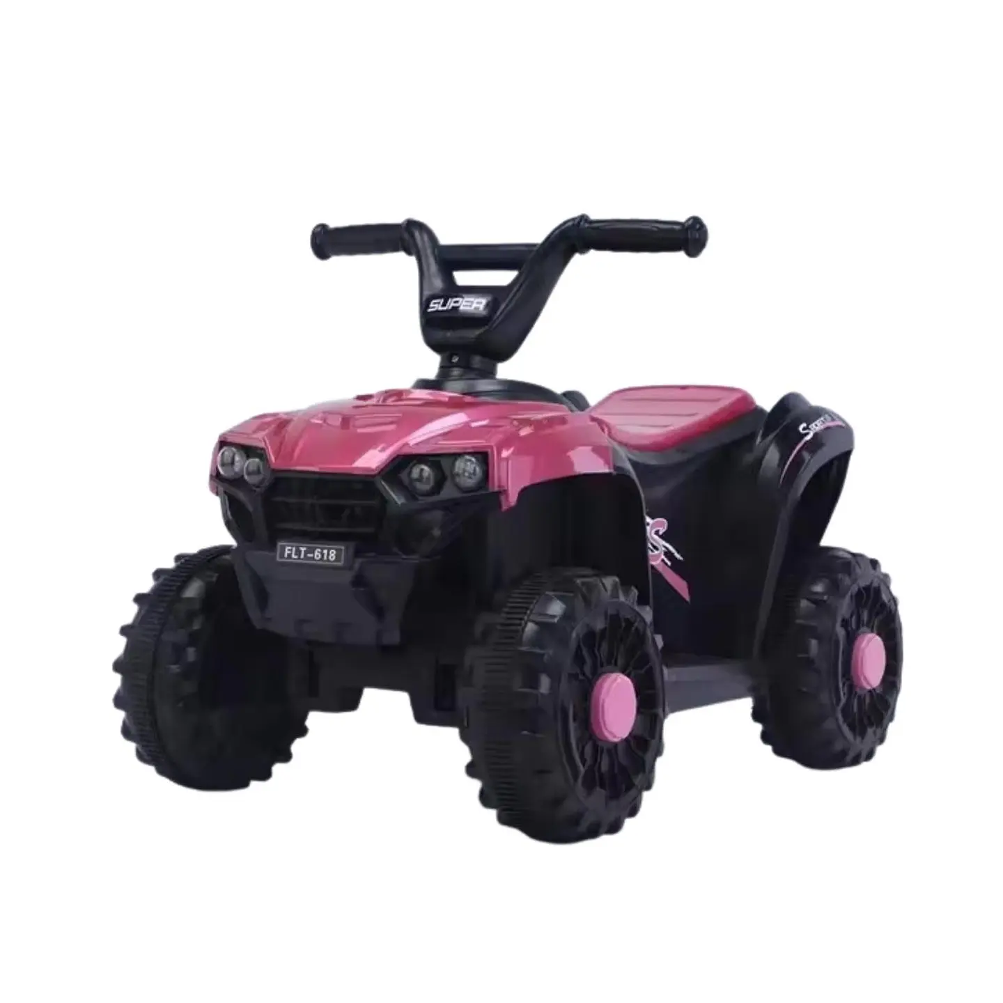 Moto Batería Eléctrico Infantil Hawk Fucsia Juguete  1