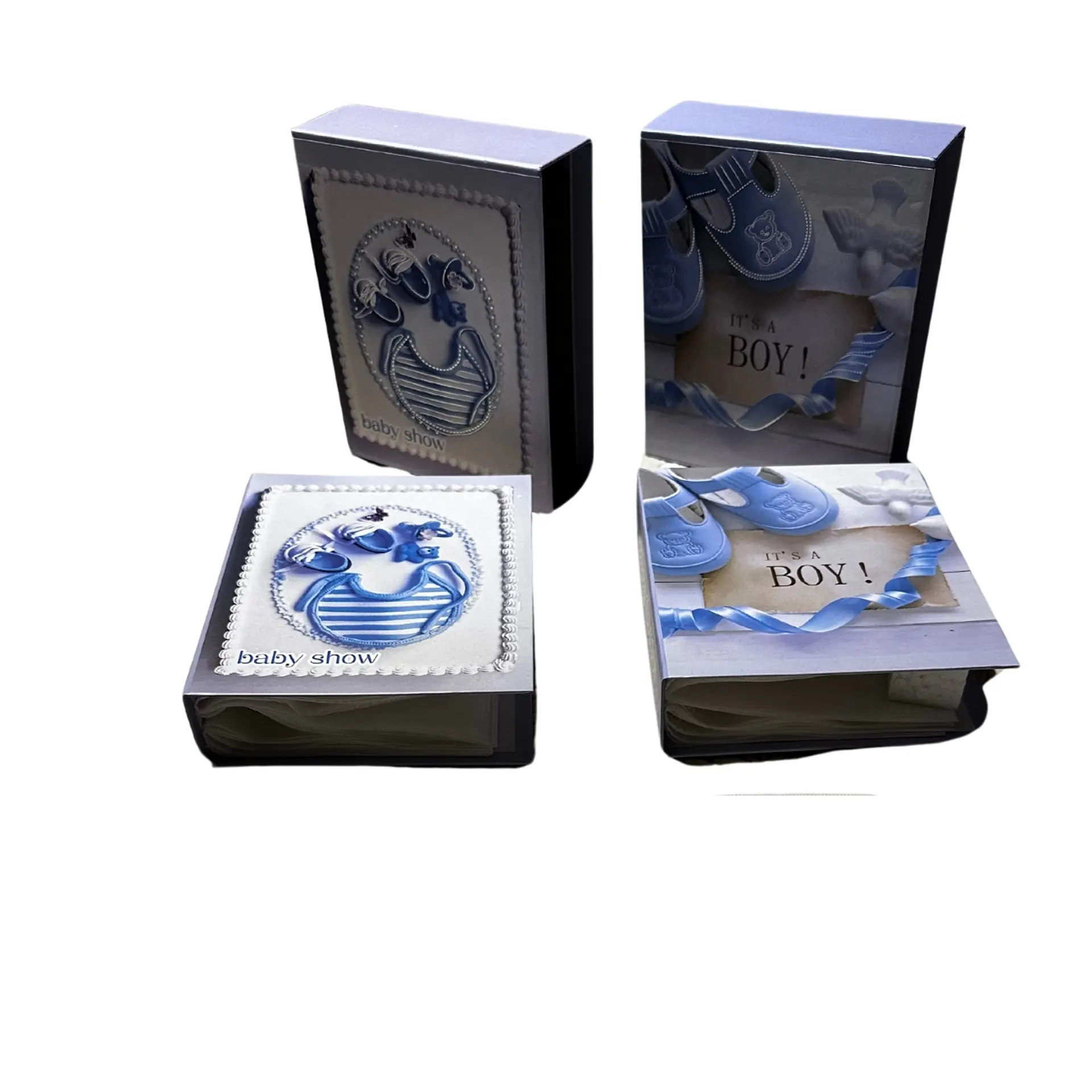 Pack 2 Album Foto Bebe Baby Shower Celeste 40 Fotos 10x15 cm 1