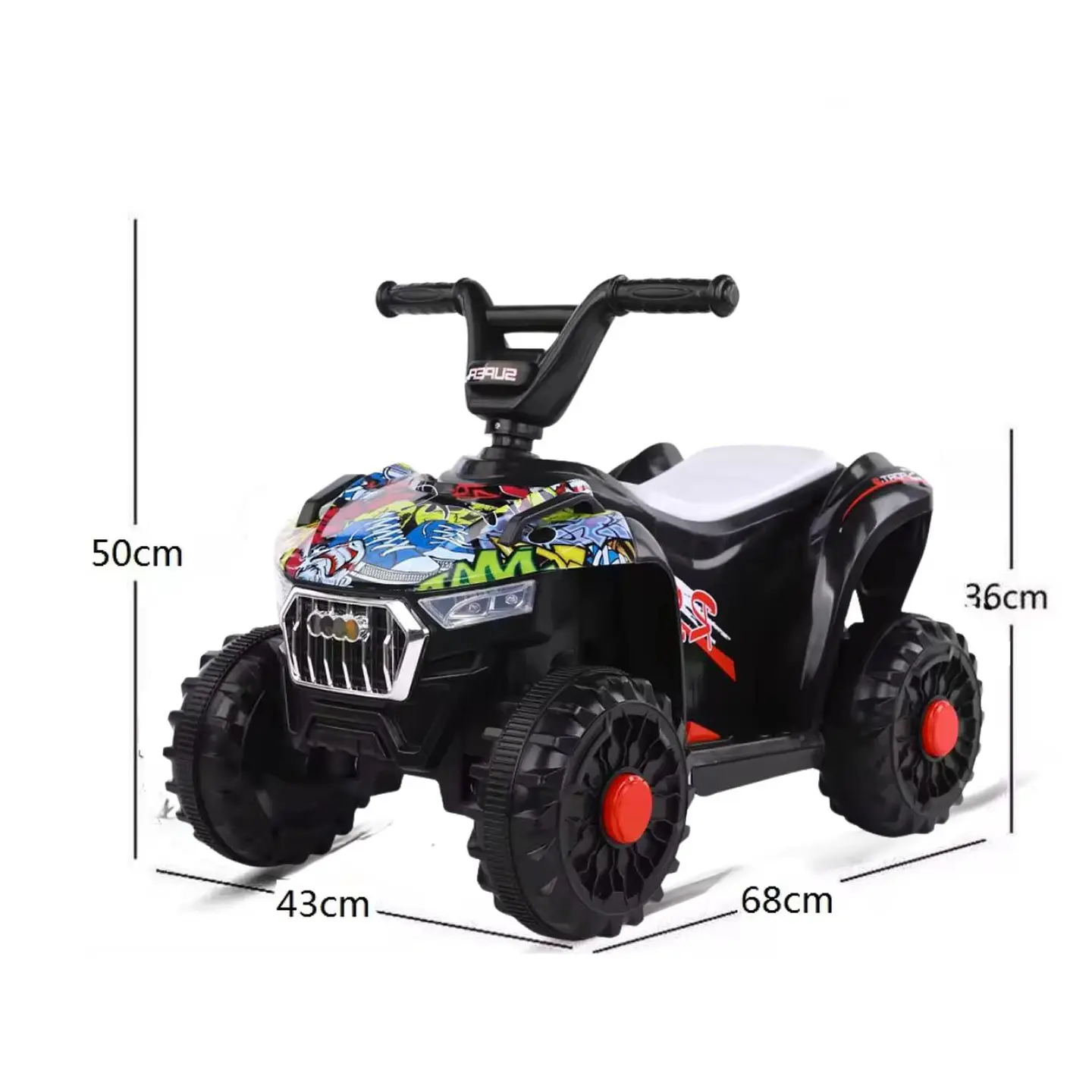Moto Batería Eléctrico Infantil Atlas Diseño Juguete  2