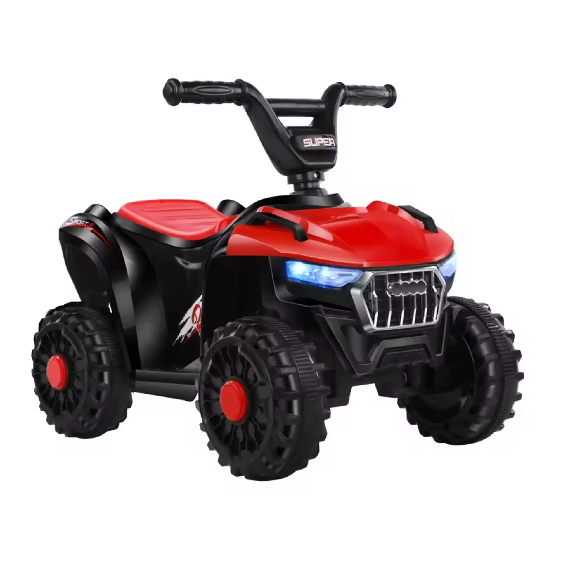 Moto Batería Eléctrico Infantil Atlas Roja Juguete  2