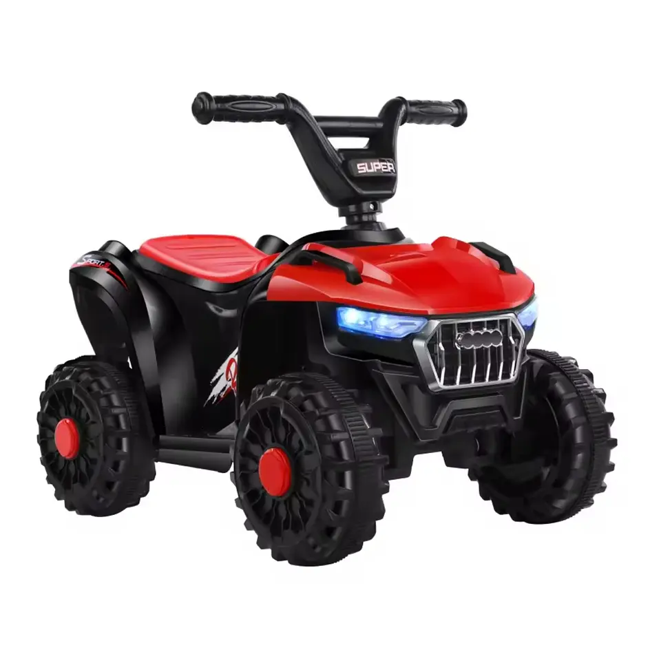 Moto Batería Eléctrico Infantil Atlas Roja Juguete  1