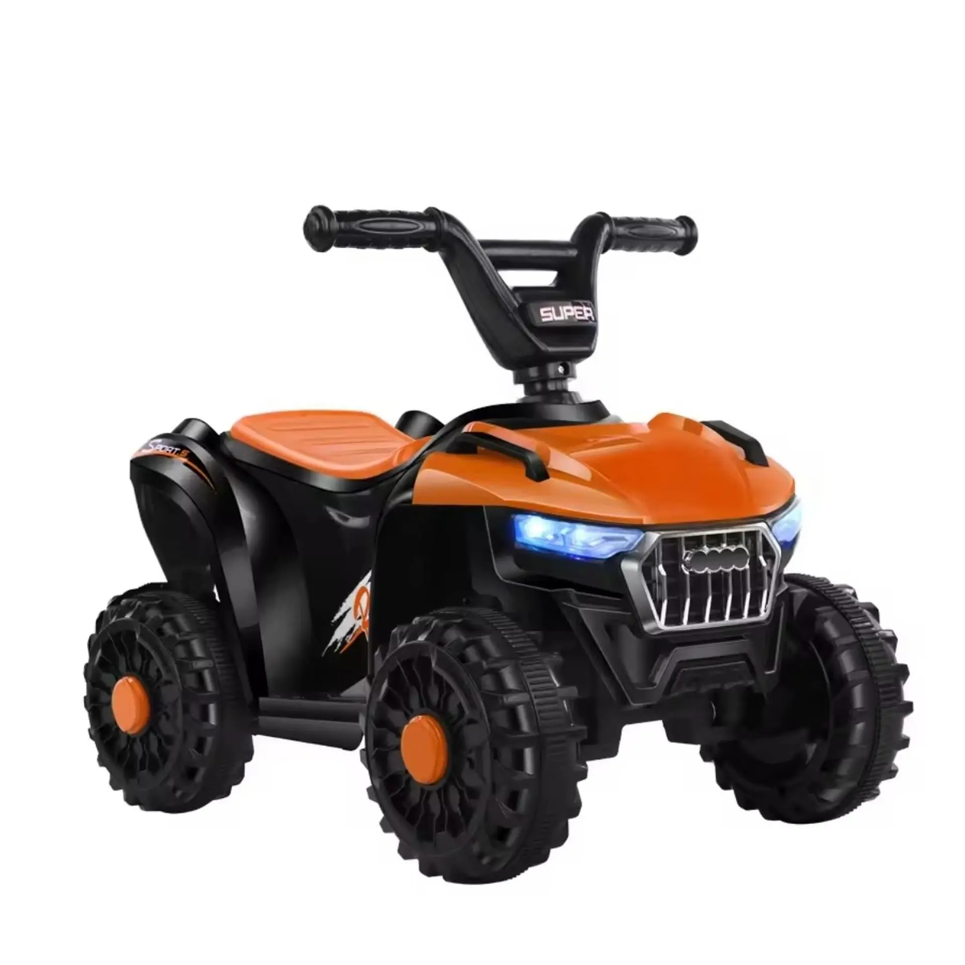 Moto Batería Eléctrico Infantil Atlas Naranja Juguete  2