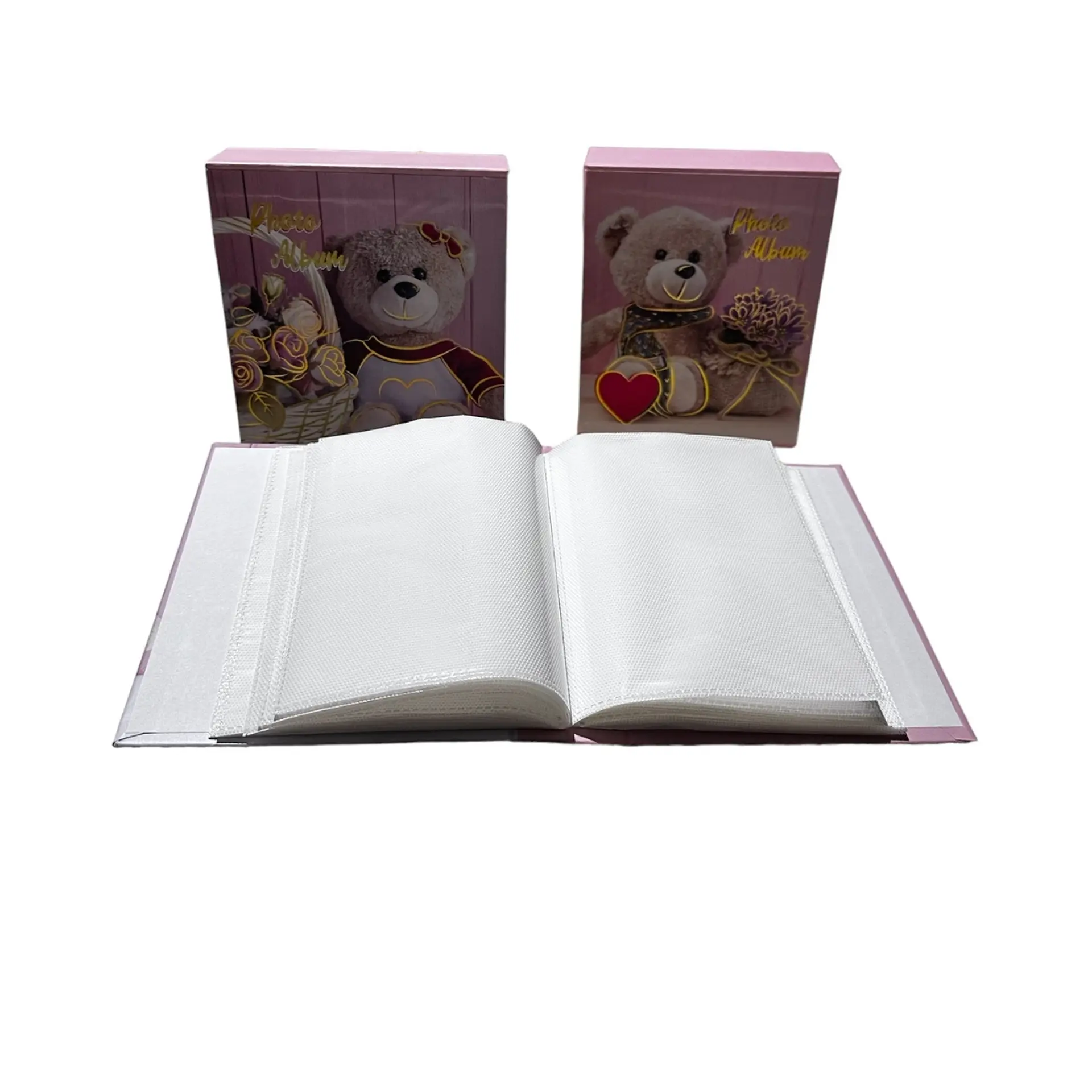 Pack 2 Album Foto Diseño Infantil 40 Fotos 10x15 cm Rosado 1