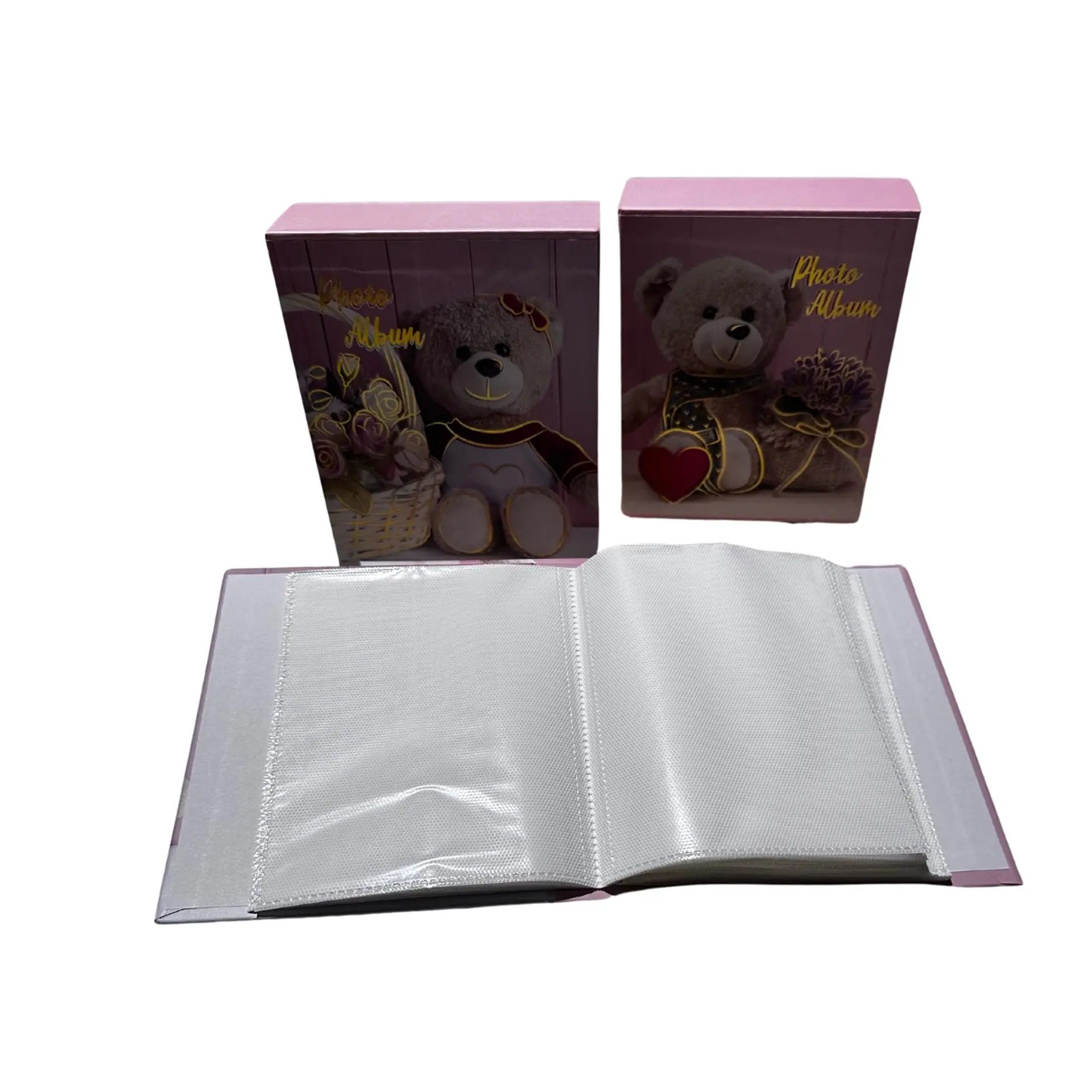 Pack 2 Album Foto Diseño Infantil 40 Fotos 10x15 cm Rosado 2
