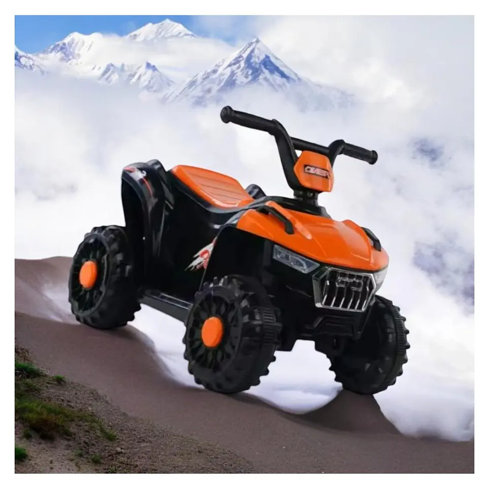 Moto Batería Eléctrico Infantil Atlas Naranja Juguete  7