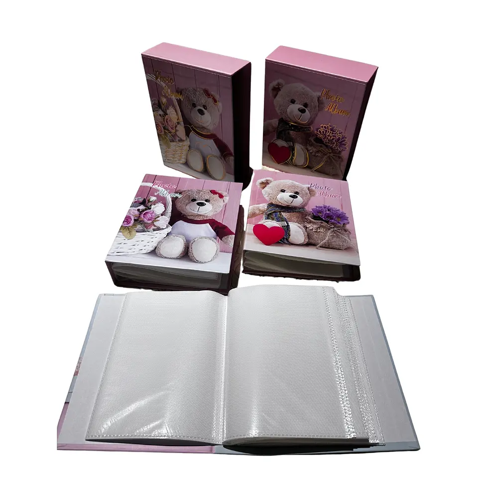 Pack 2 Album Foto Diseño Infantil 40 Fotos 10x15 cm Rosado 3
