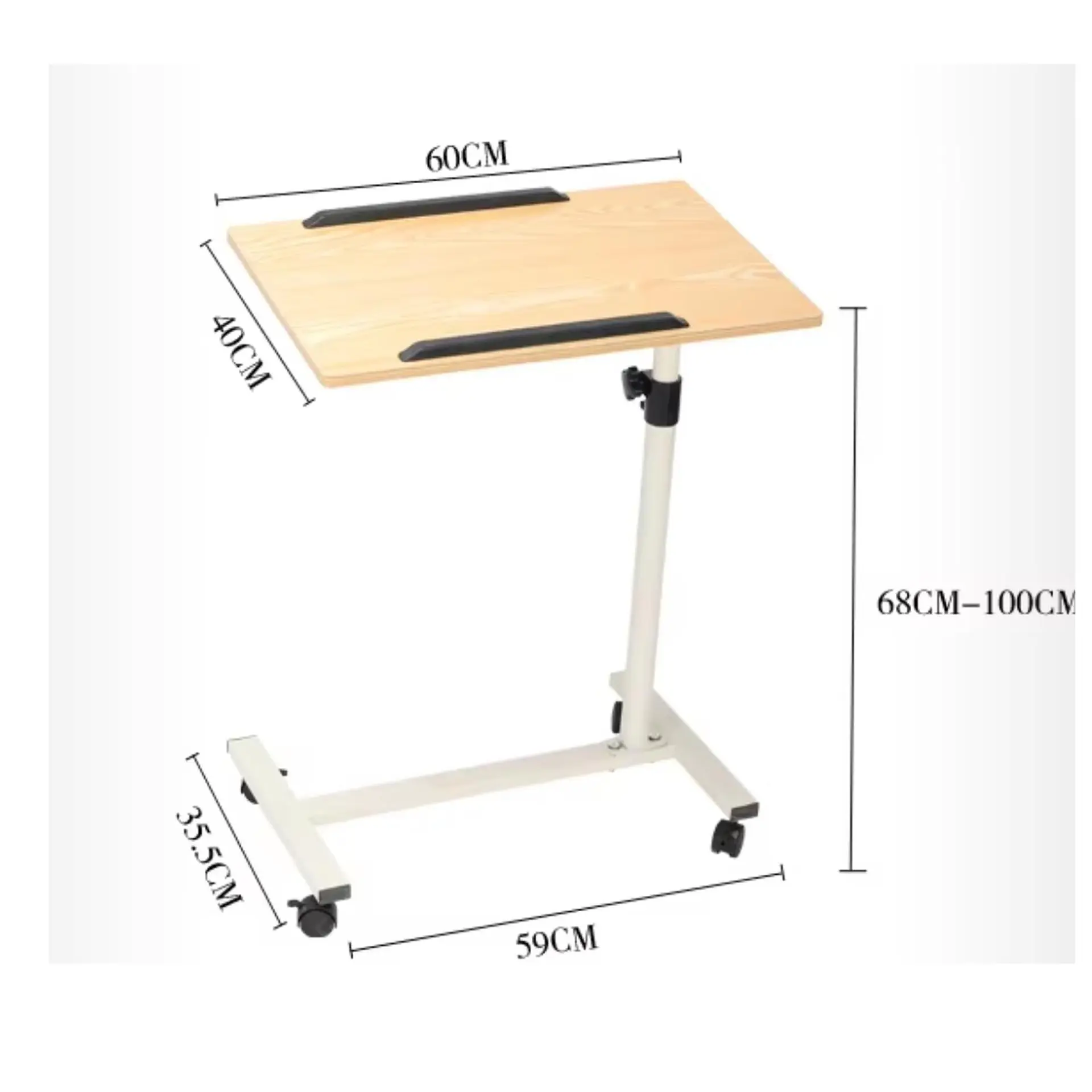 Mesa Plegable Enfermo Cama Altura Ajustable Computador Maple 3