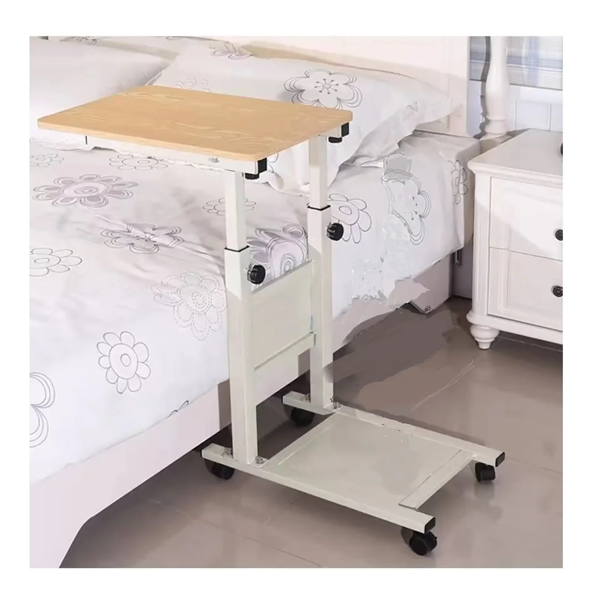 Mesa Plegable Enfermo Cama Carga 60 Kg Altura Ajustable PC 2