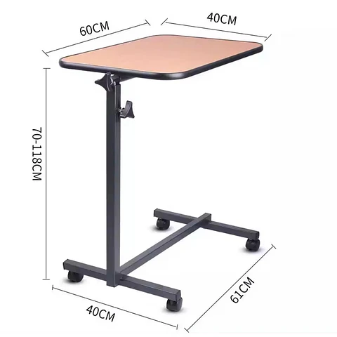 Mesa Plegable Enfermo Cama Deluxe Firme Altura Ajustable PC