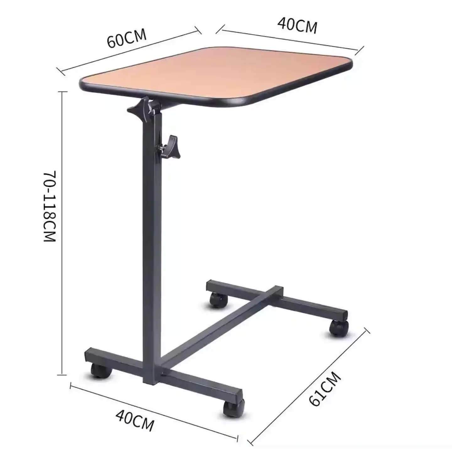 Mesa Plegable Enfermo Cama Deluxe Firme Altura Ajustable PC 2
