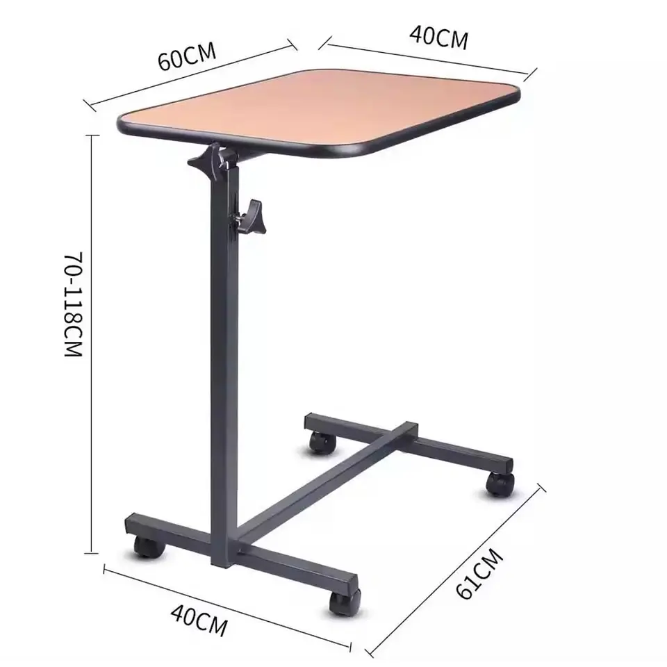 Mesa Plegable Enfermo Cama Deluxe Firme Altura Ajustable PC 2