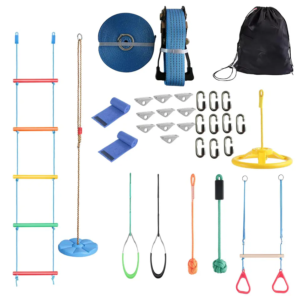 Juego Carrera Ninja Warrior 8 Obstaculos Slackline 1