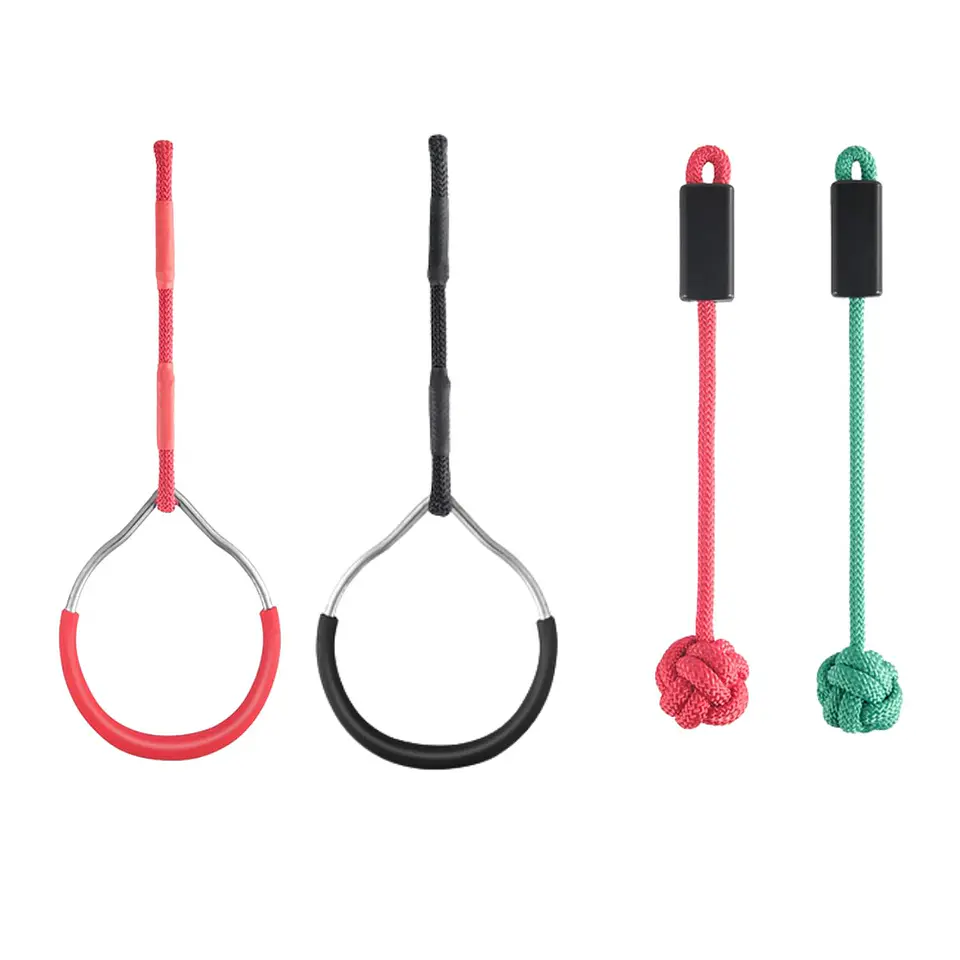 Juego Obstáculos 6 Kit Carrera Ninja Warrior Slackline Niños 4