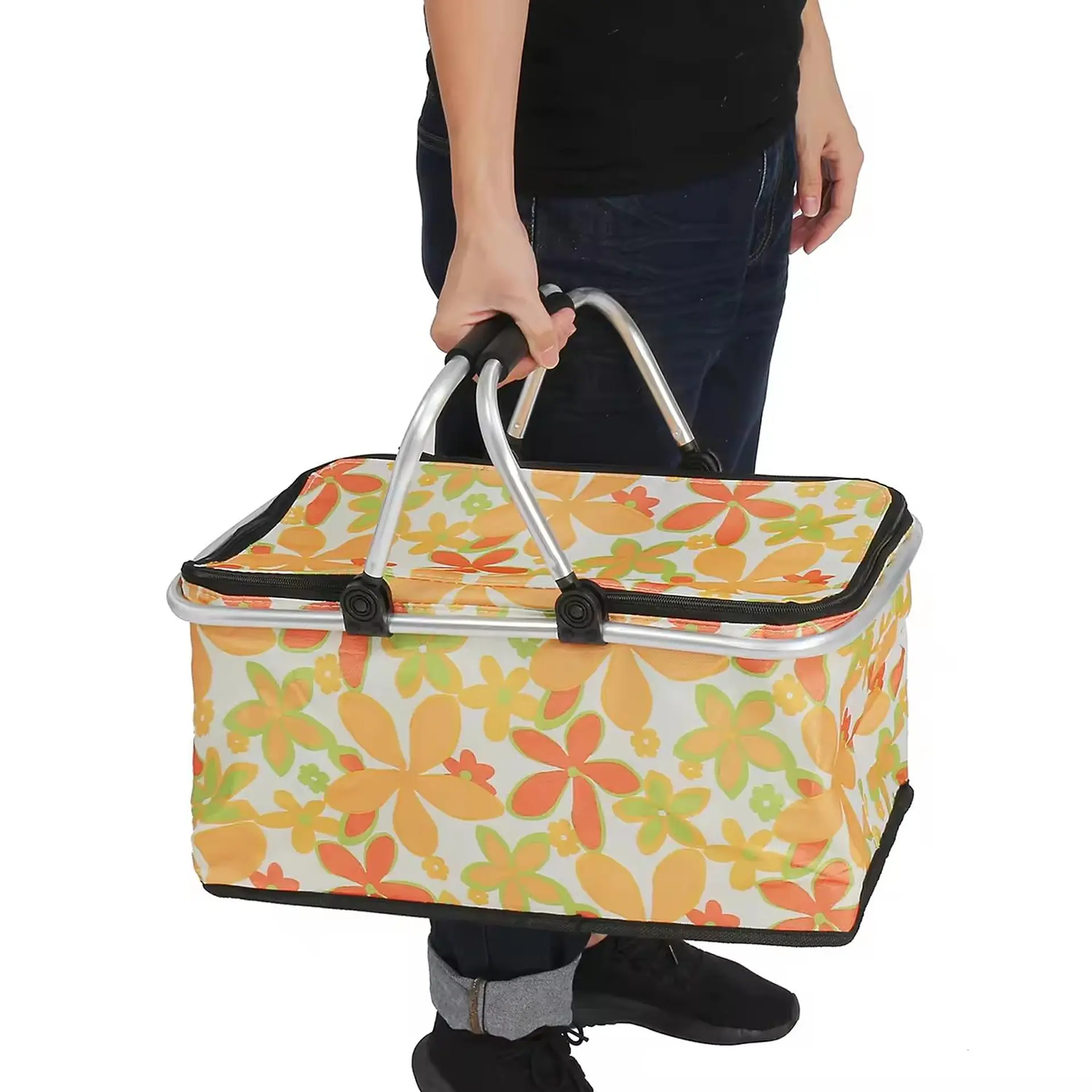 Bolso Termico Plegable Astromelias Cooler Canasta Picnic 2