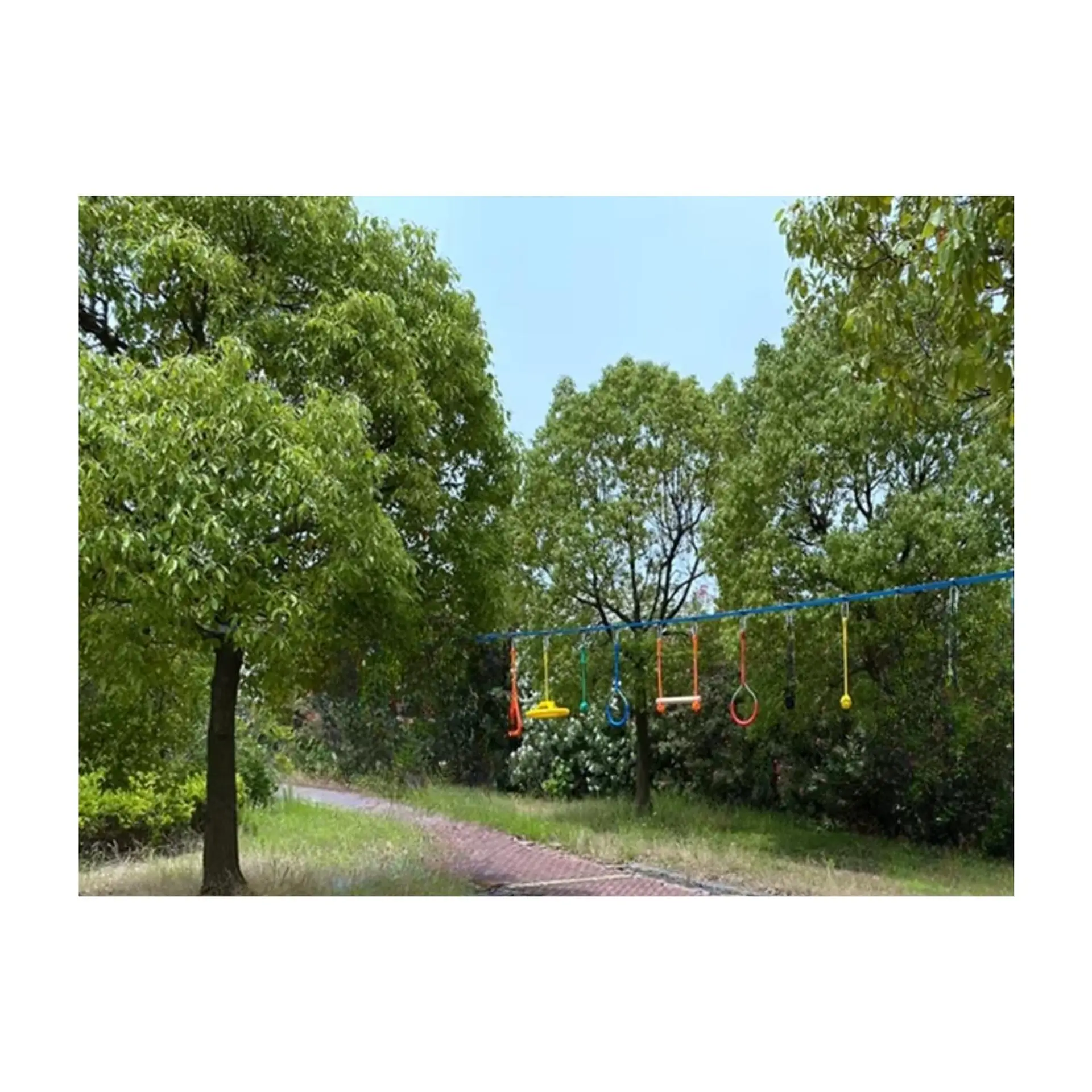 Juego Obstáculos 6 Kit Carrera Ninja Warrior Slackline Niños 6