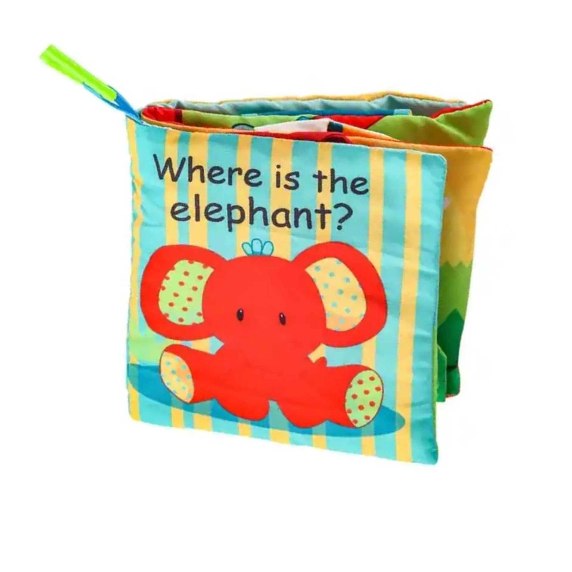 Libro Sensorial Estimulacion Con Colas 3D Tela Elefante 1