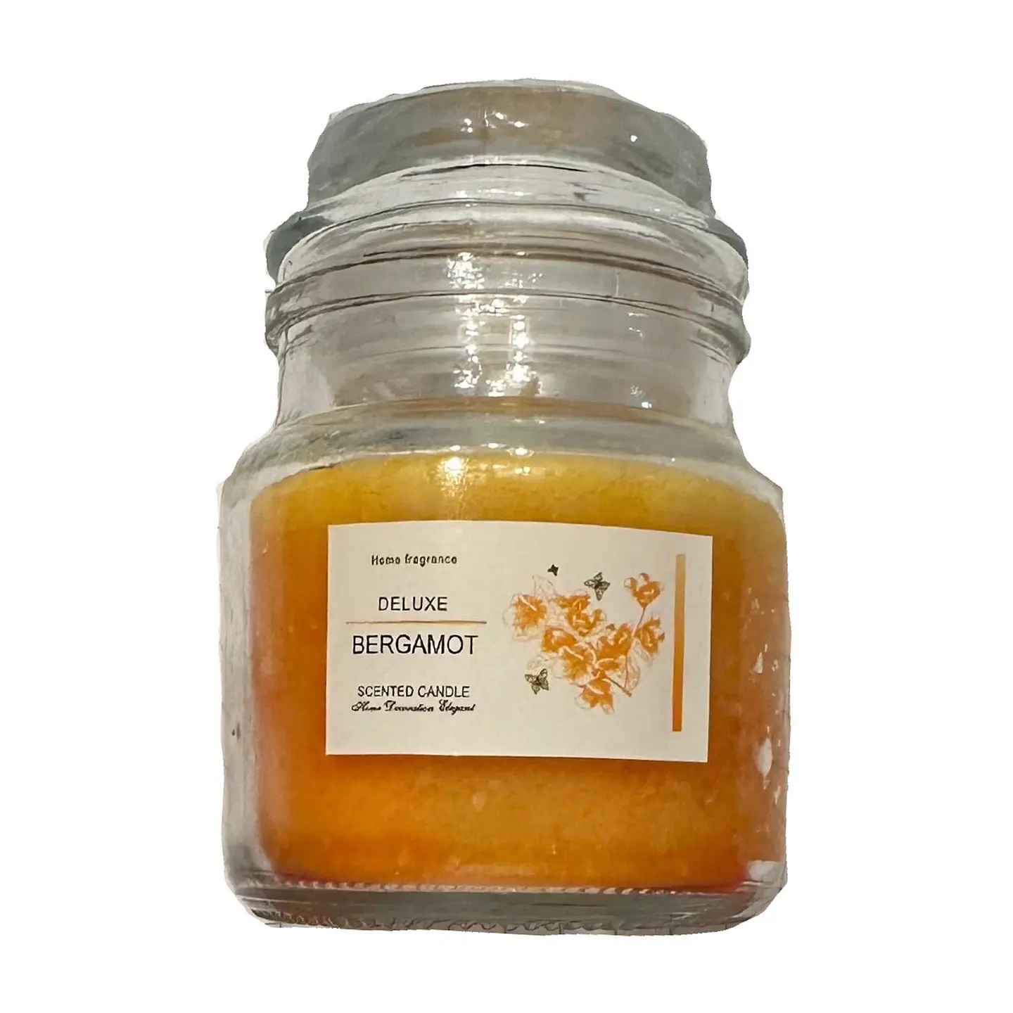 Vela Aromatica Bergamota Tapa Vidrio Reduce Stress 1