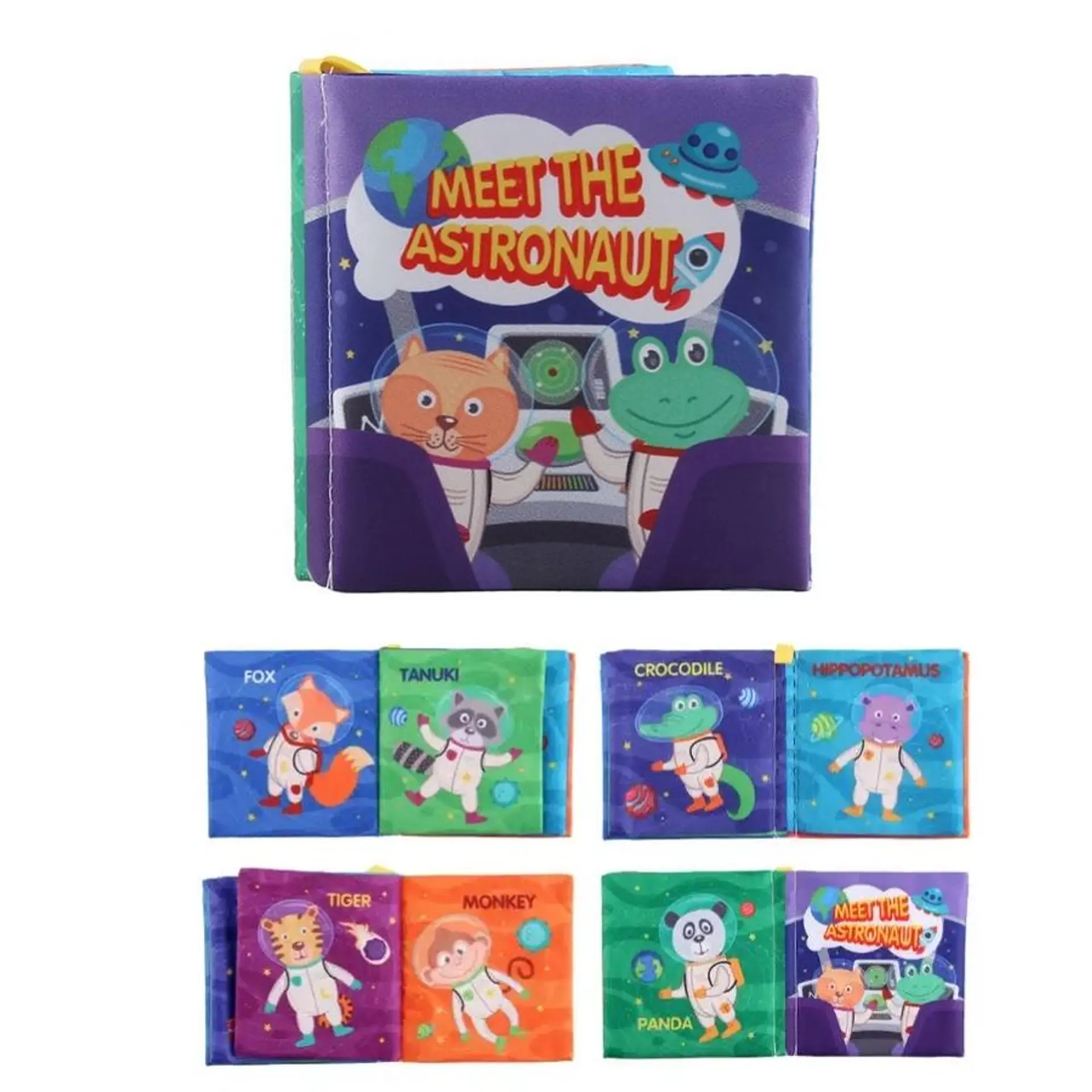 Pack 6 Libro Sensorial Estimulacion Cognitivo Tela 2