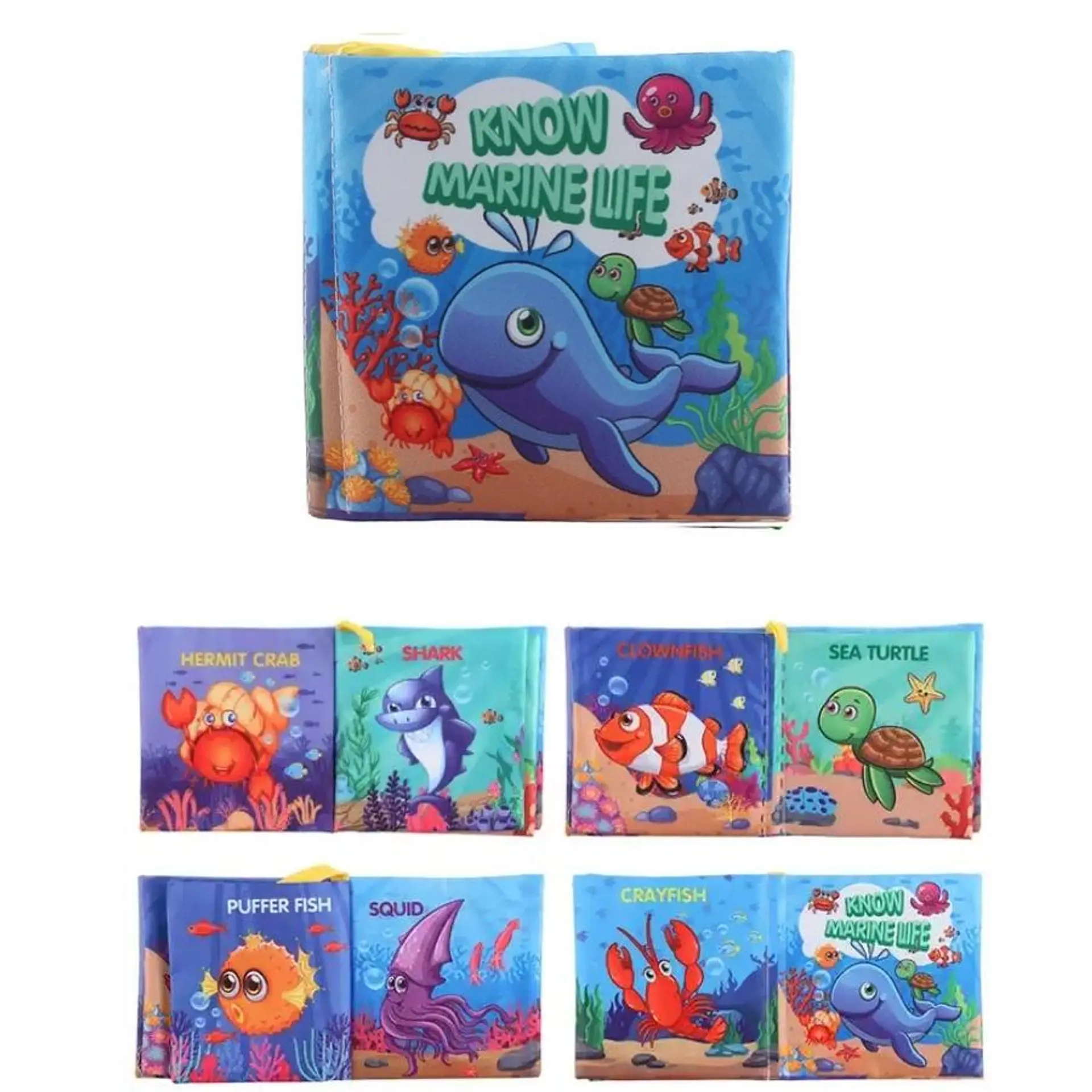 Pack 6 Libro Sensorial Estimulacion Cognitivo Tela 3
