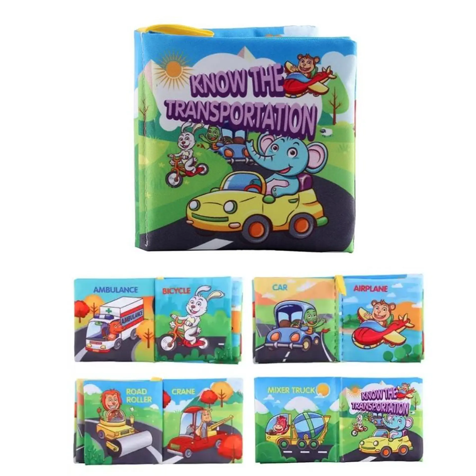 Pack 6 Libro Sensorial Estimulacion Cognitivo Tela 4