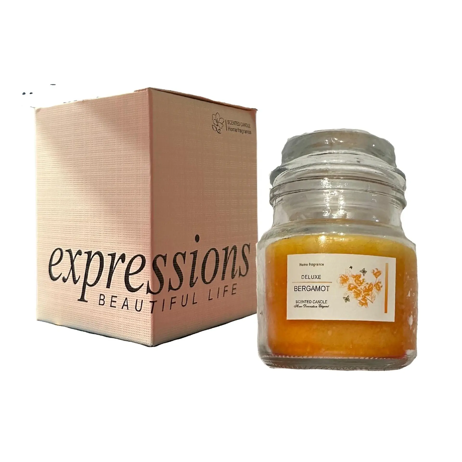 Vela Aromatica Bergamota Tapa Vidrio Reduce Stress 3