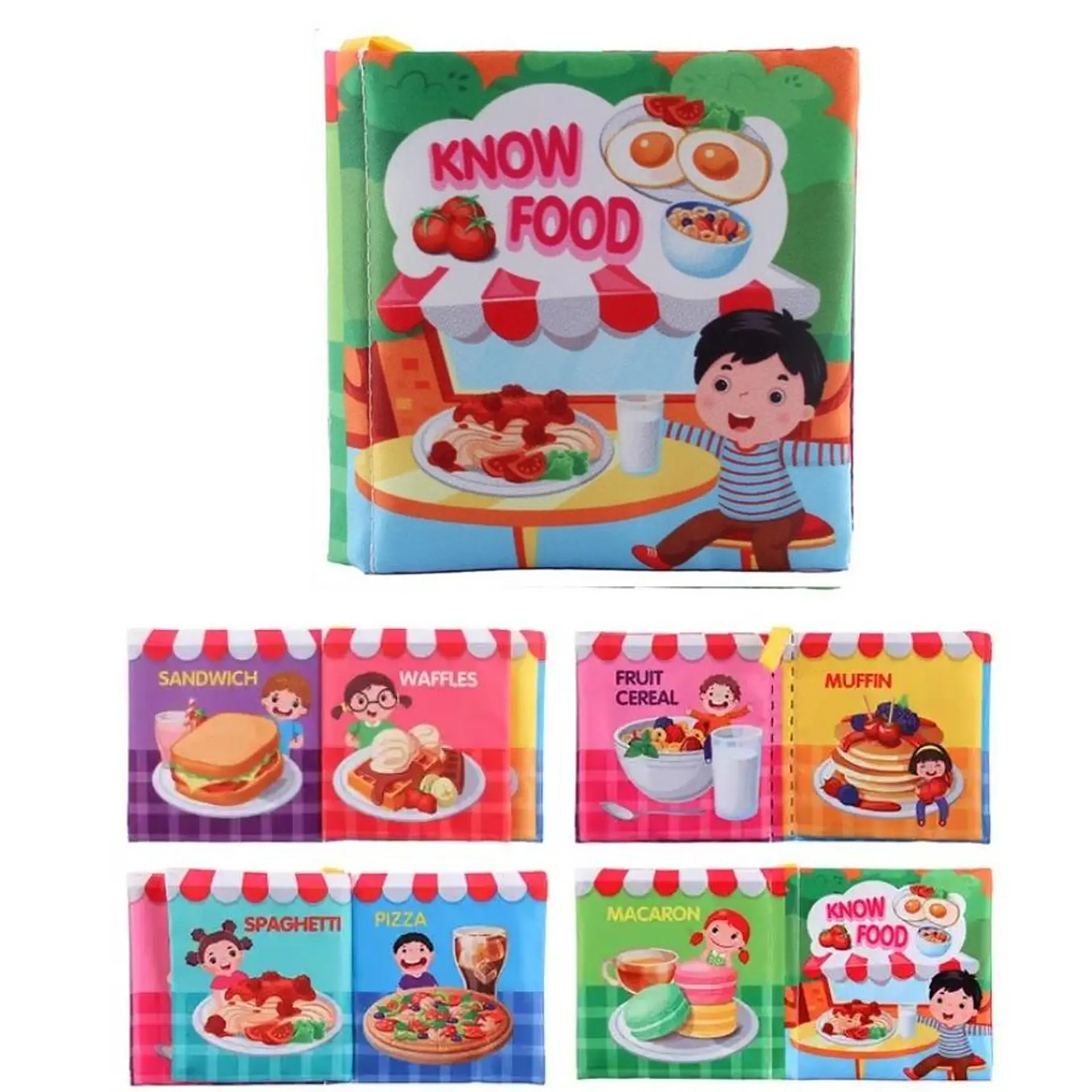 Pack 6 Libro Sensorial Estimulacion Cognitivo Tela 5