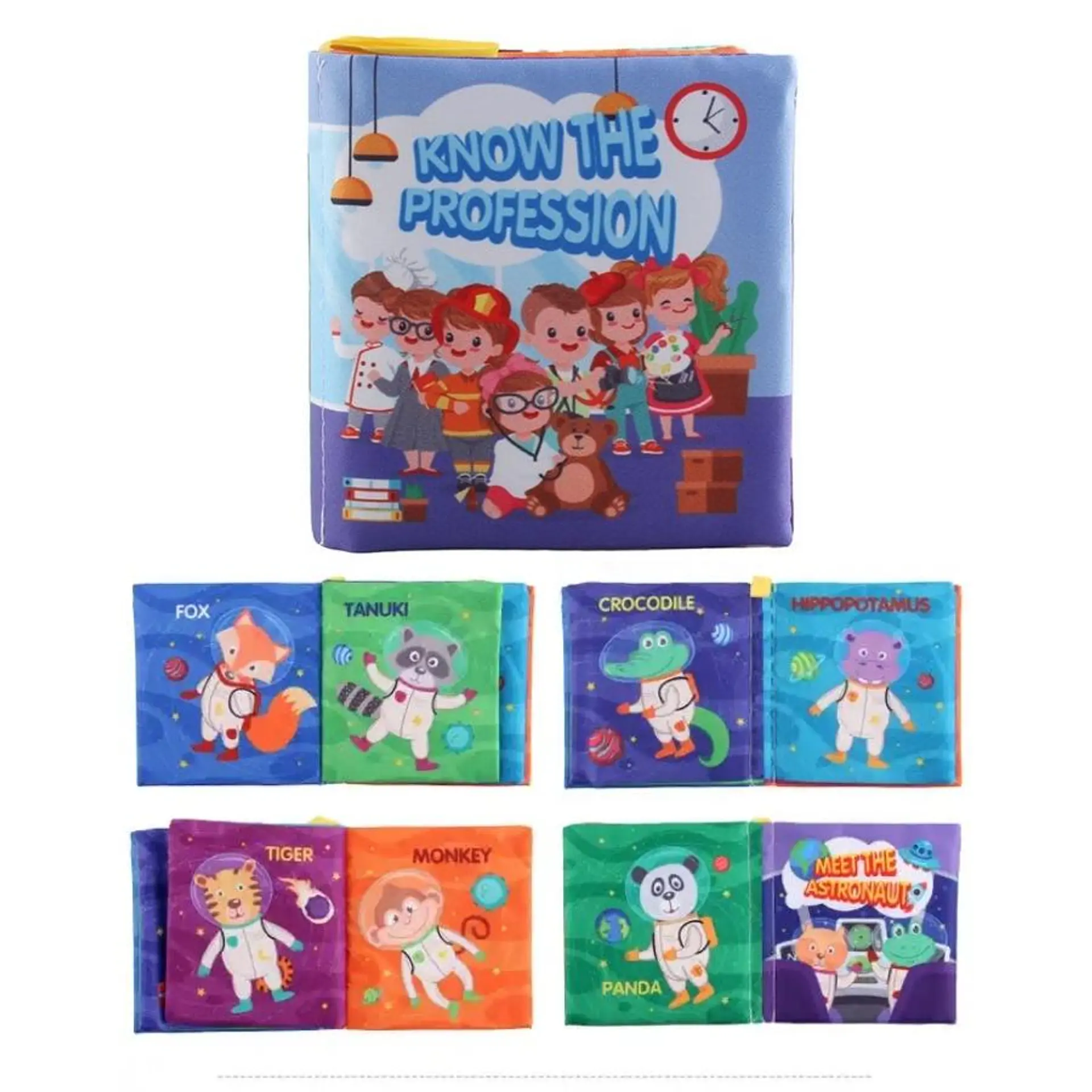 Pack 6 Libro Sensorial Estimulacion Cognitivo Tela 6