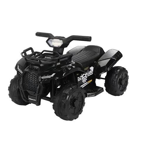 Moto Batería Eléctrico Infantil Quad Negra Juguete 