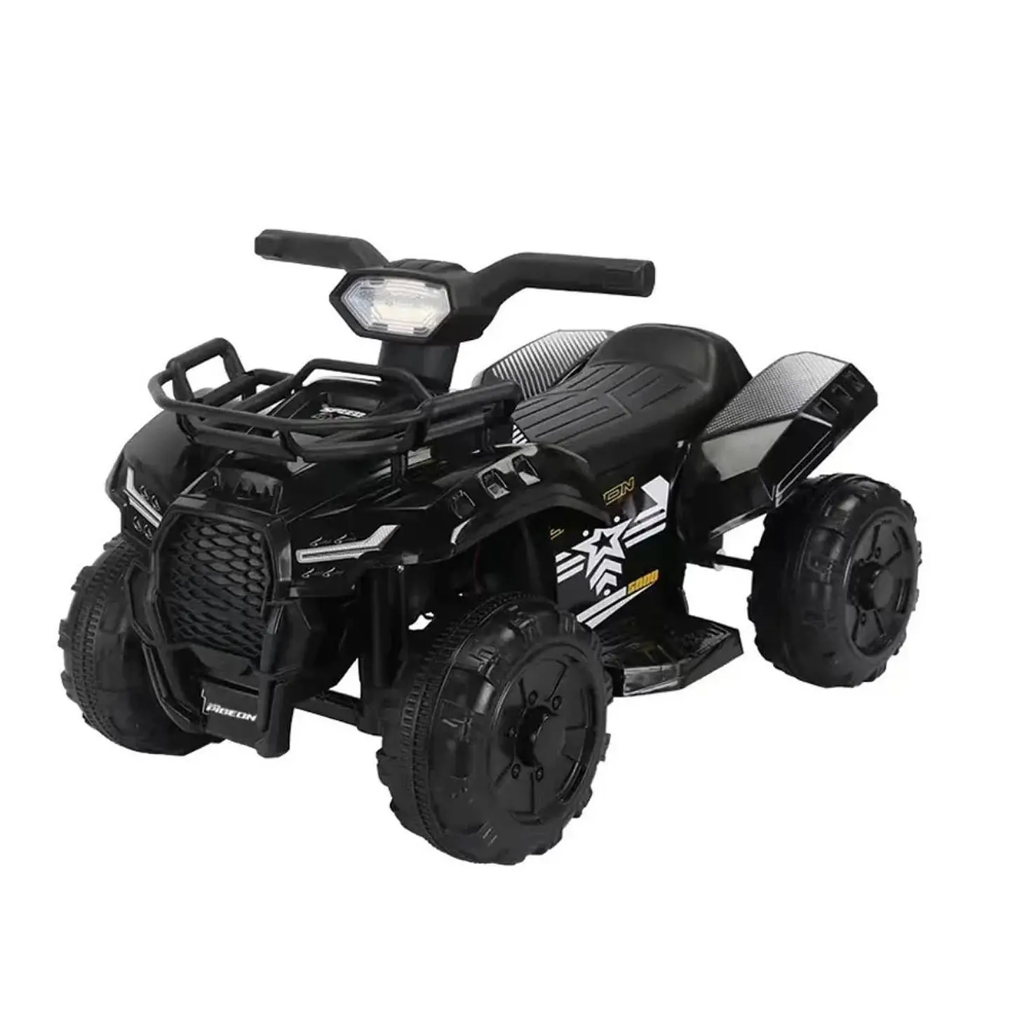 Moto Batería Eléctrico Infantil Quad Negra Juguete  1