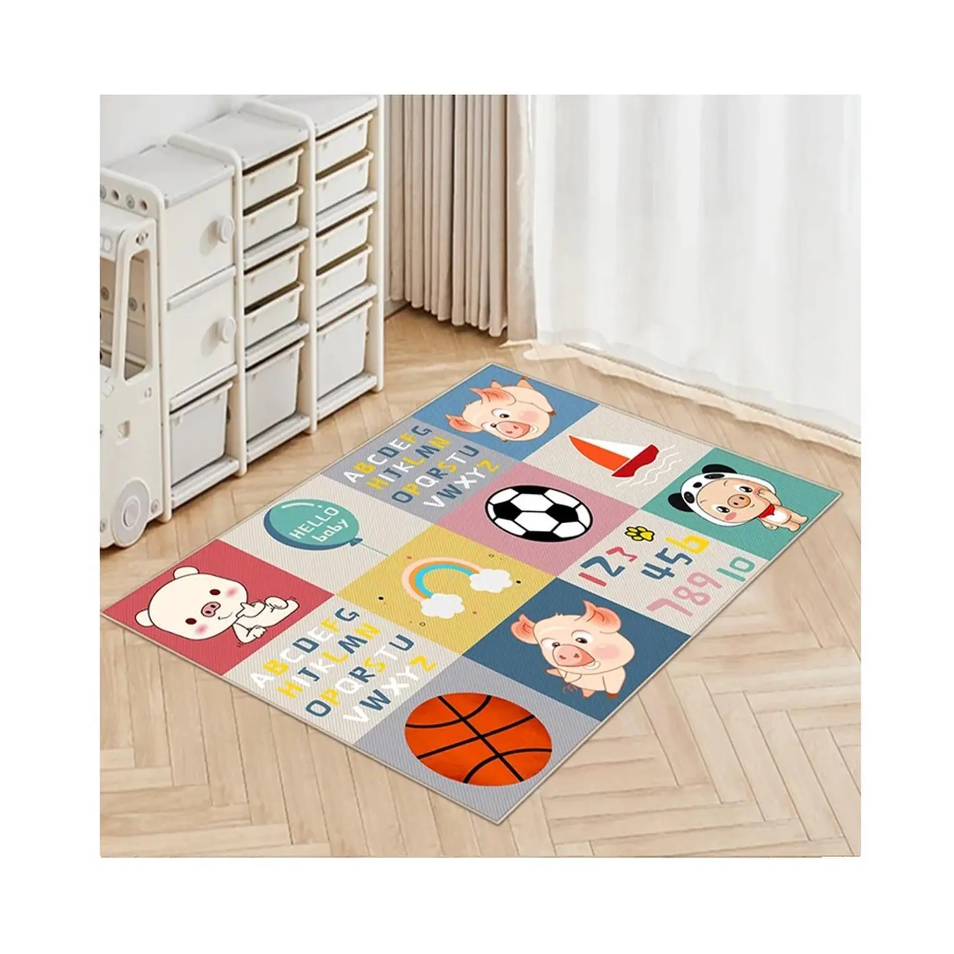 Alfombra Infantil Estampada 80x120 cm Juguetes 1