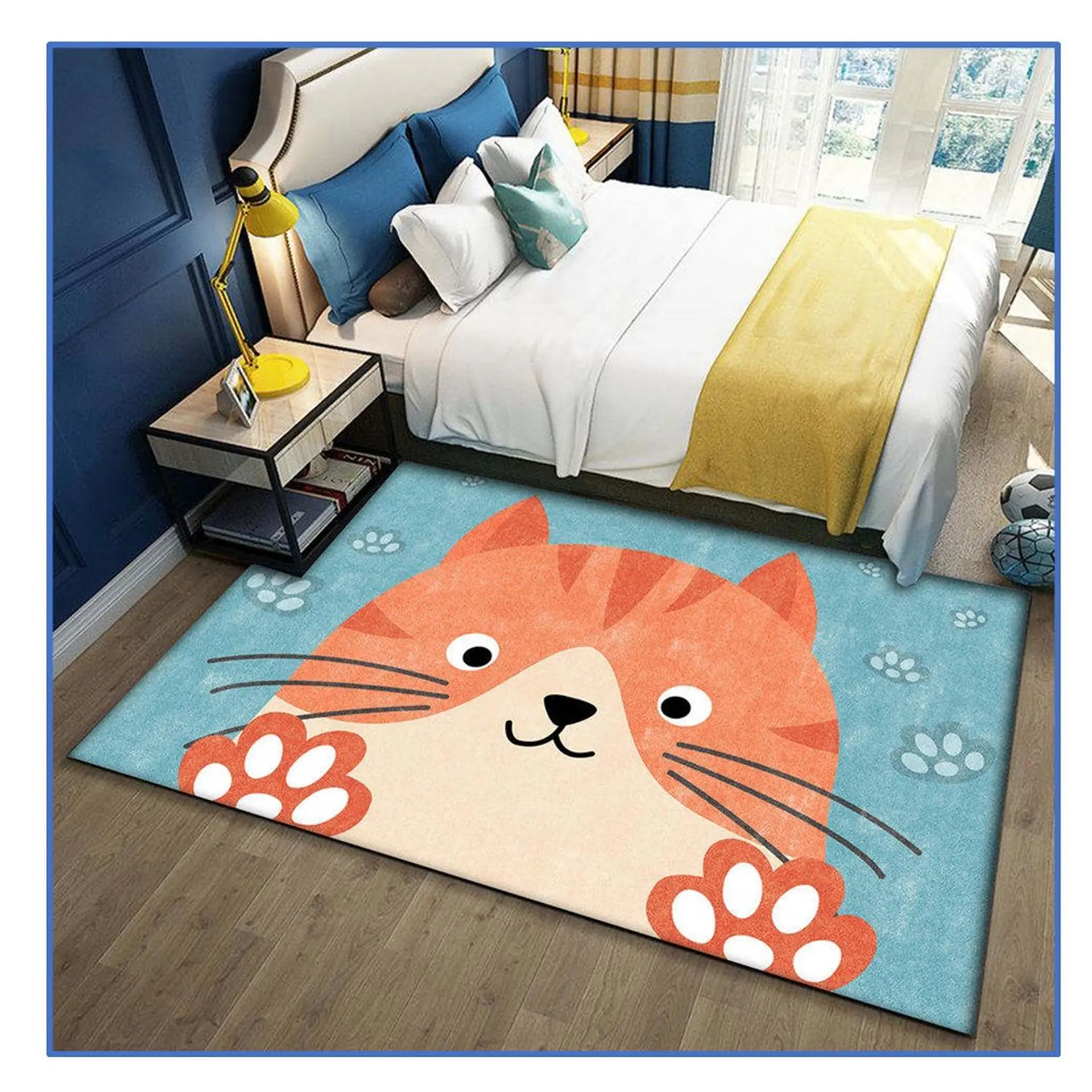 Alfombra Infantil Estampada 80x120 cm Gatito 1