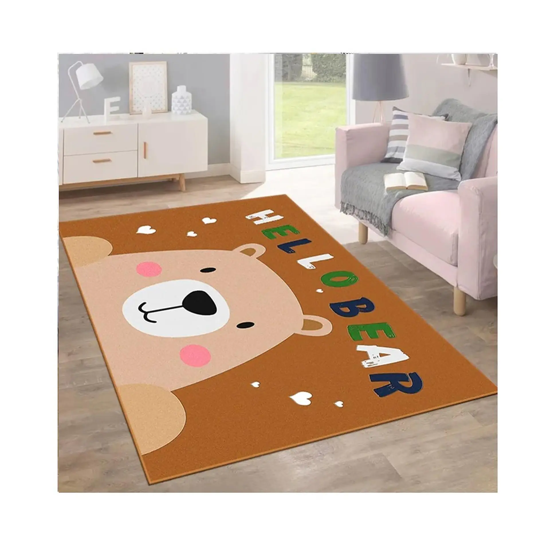 Alfombra Infantil Estampada 80x120 cm Osito 1