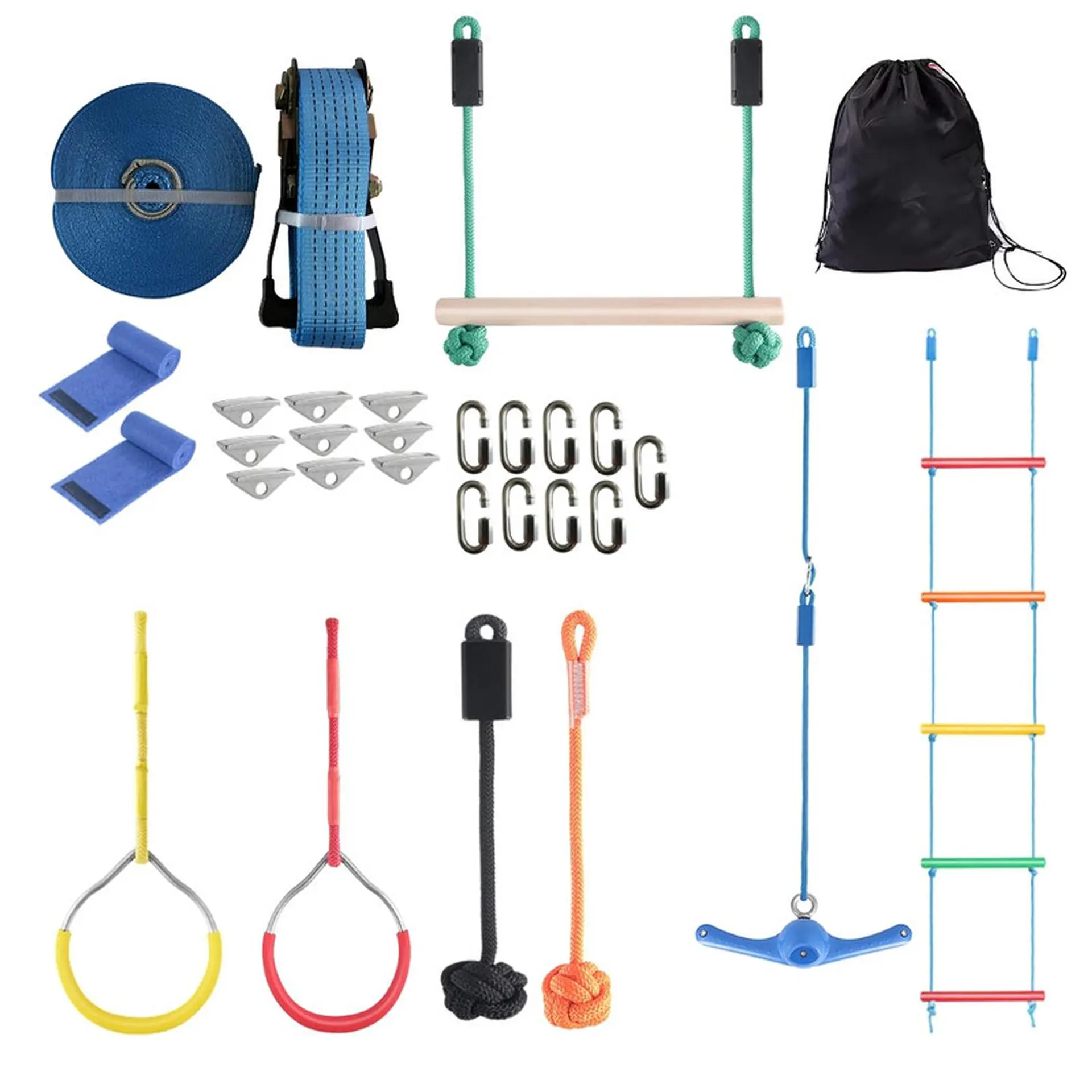 Juego Ninja Warrior Carrera 7 Obstaculos Slackline 1