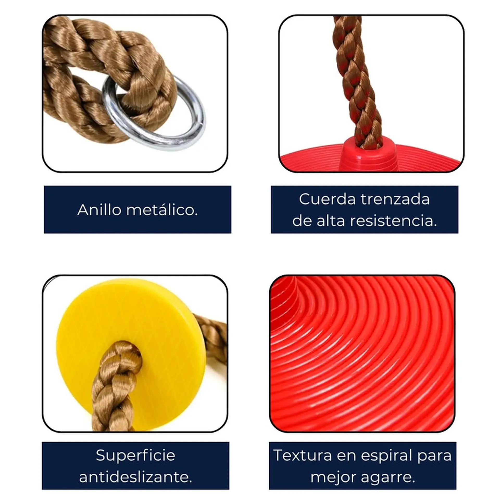 Columpio Disco Mecedor Cuerda Escalada Trepar 3
