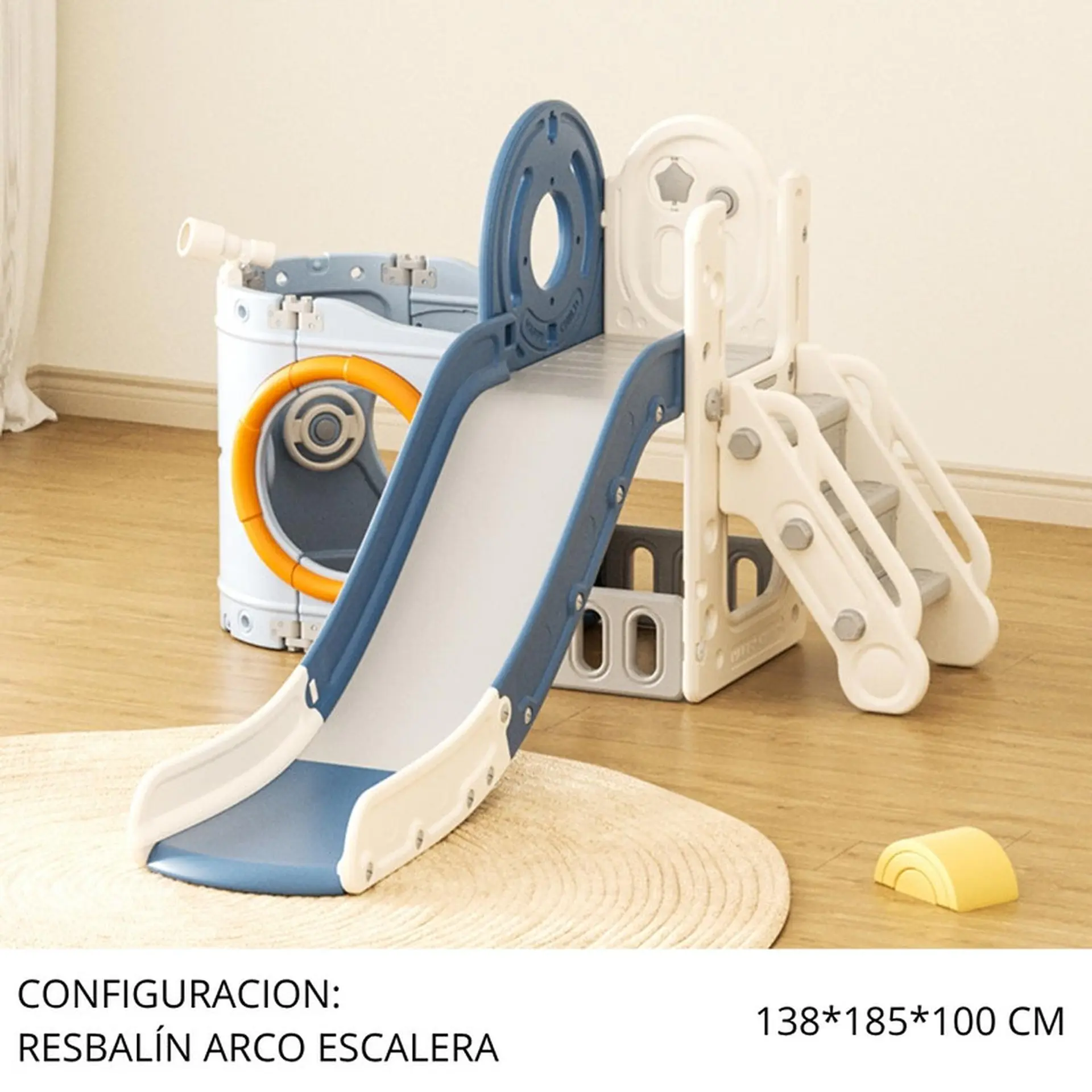 Juego Resbalin Infantil Con Telescopio Pirate Ship Azul 2