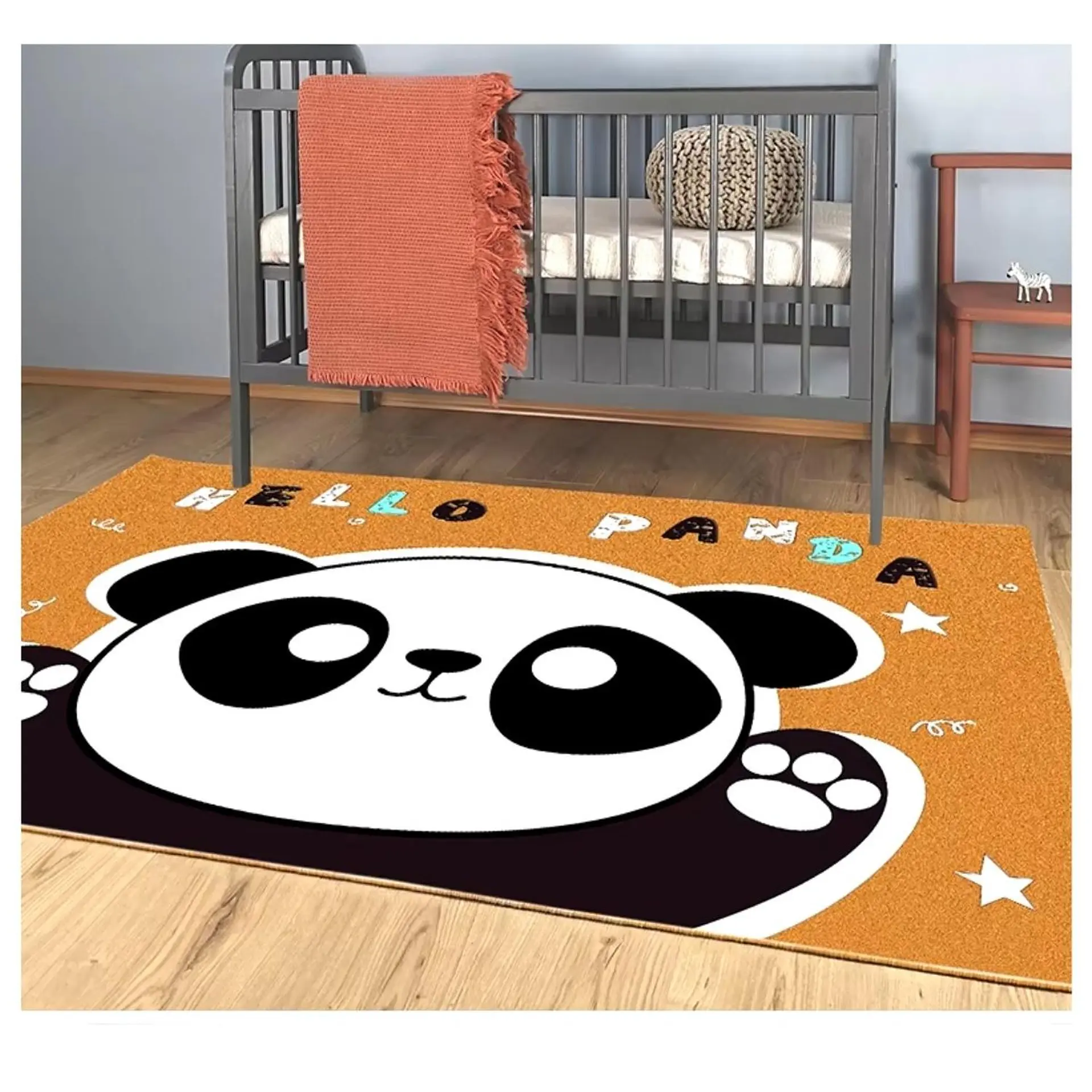Alfombra Infantil Estampada 80x120 cm Panda 2