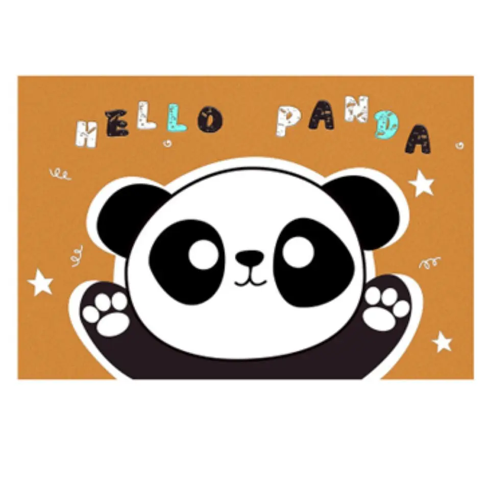 Alfombra Infantil Estampada 80x120 cm Panda 3
