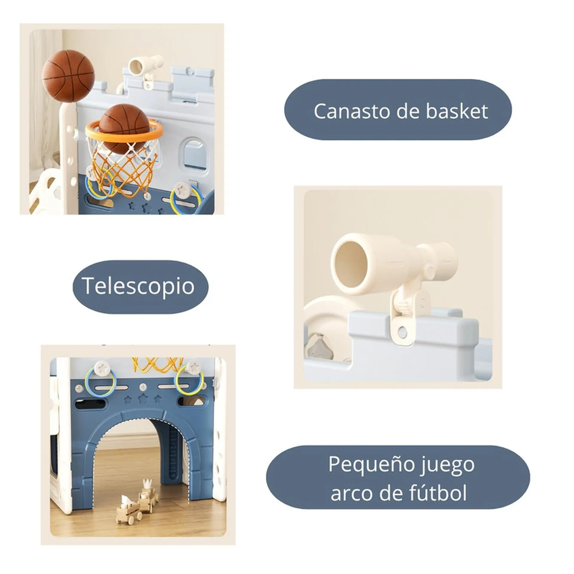Juego Resbalin Con Aro Telescopio Tobogan Torre Aul 4