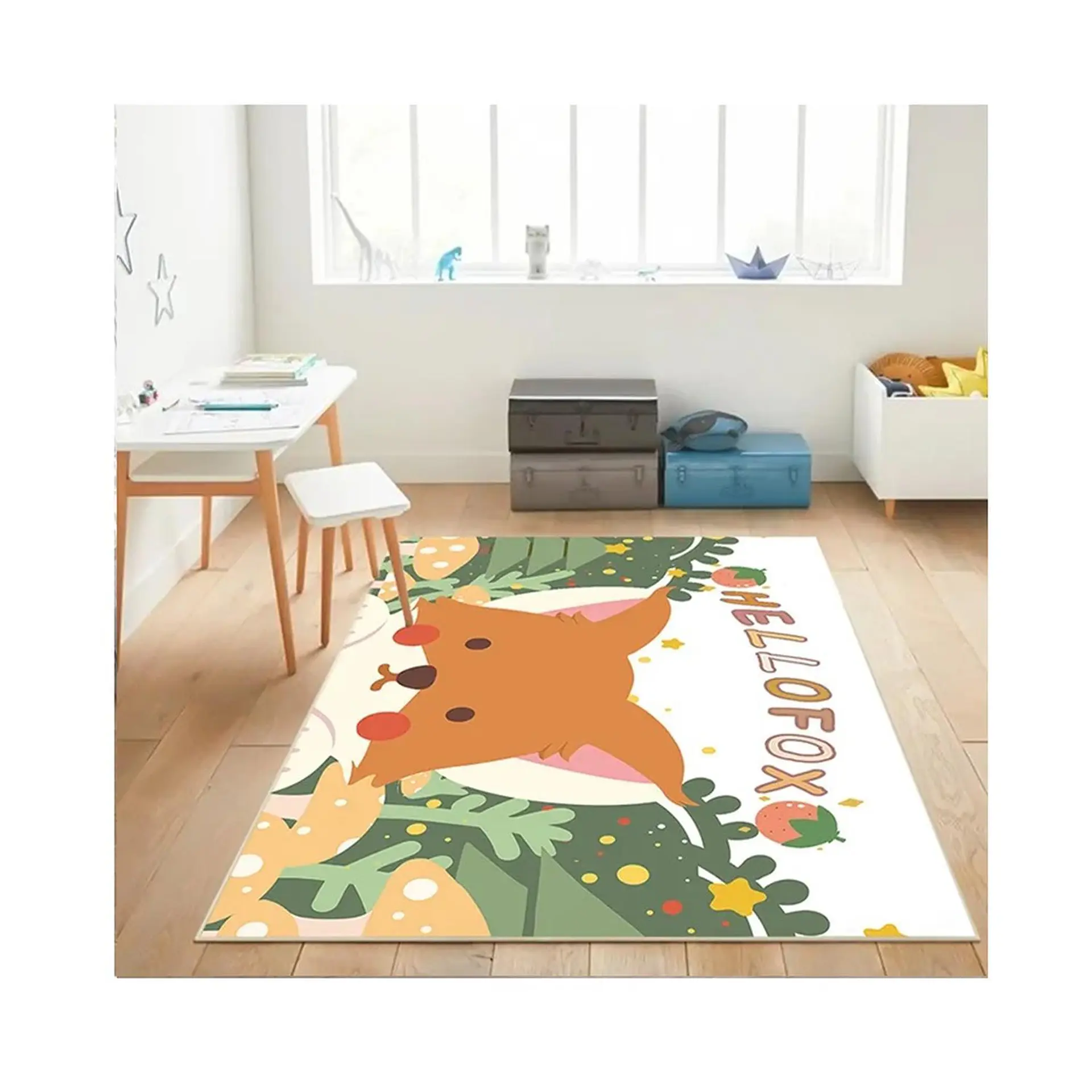 Alfombra Infantil Estampada 80x120 cm Zorrito 1