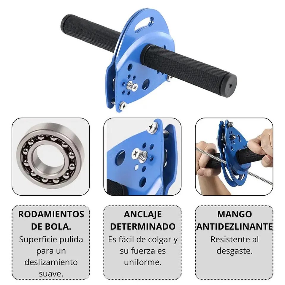 Tirolesa 30m Con Freno Juego Zipline Kit Tirolina Canopy 4