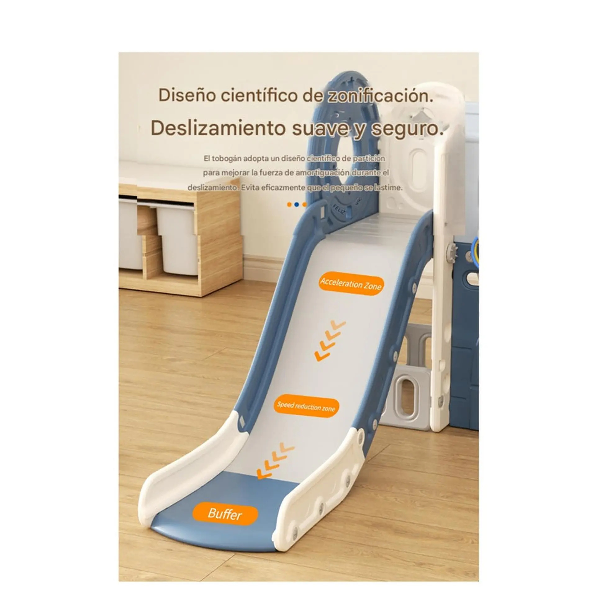 Juego Resbalin Infantil Con Telescopio Pirate Ship Azul 4