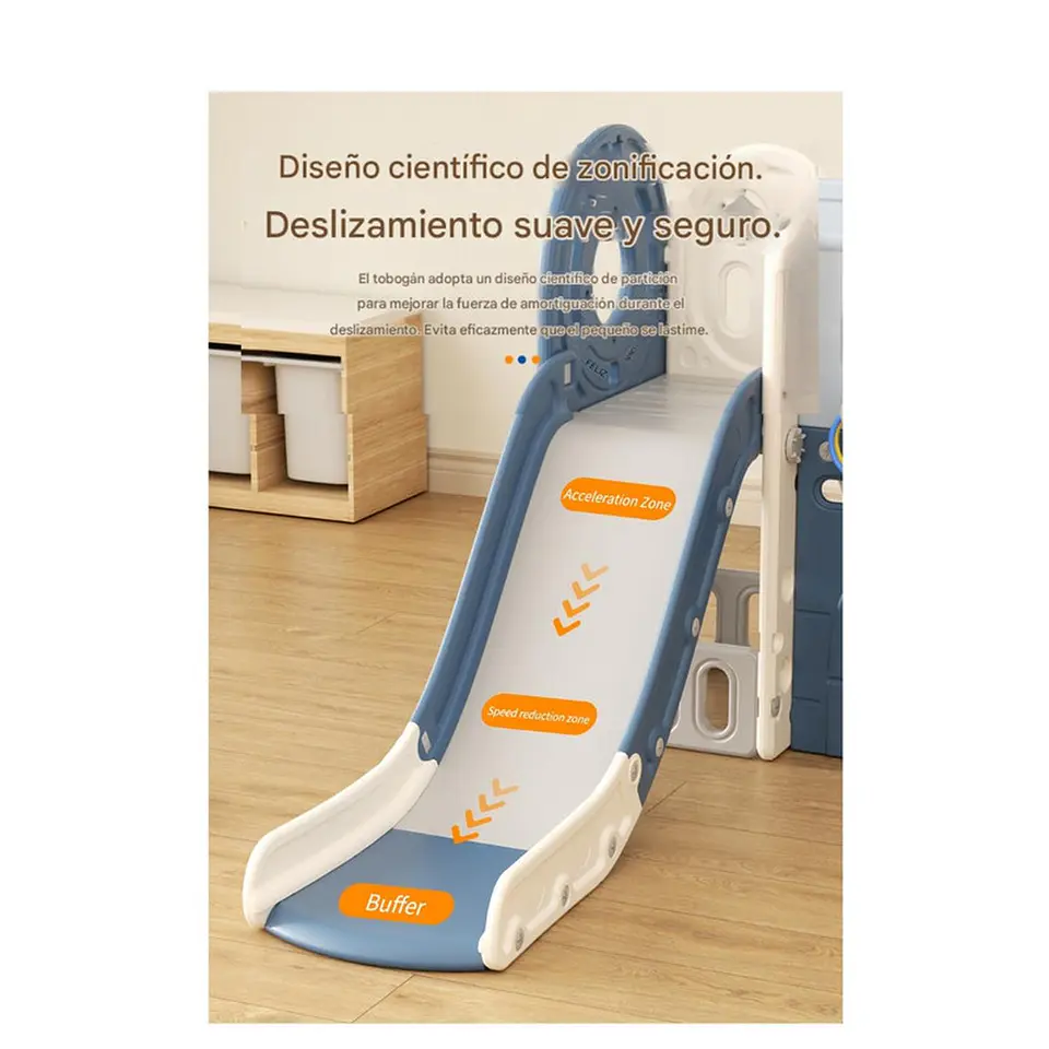 Juego Resbalin Infantil Con Telescopio Pirate Ship Azul 4