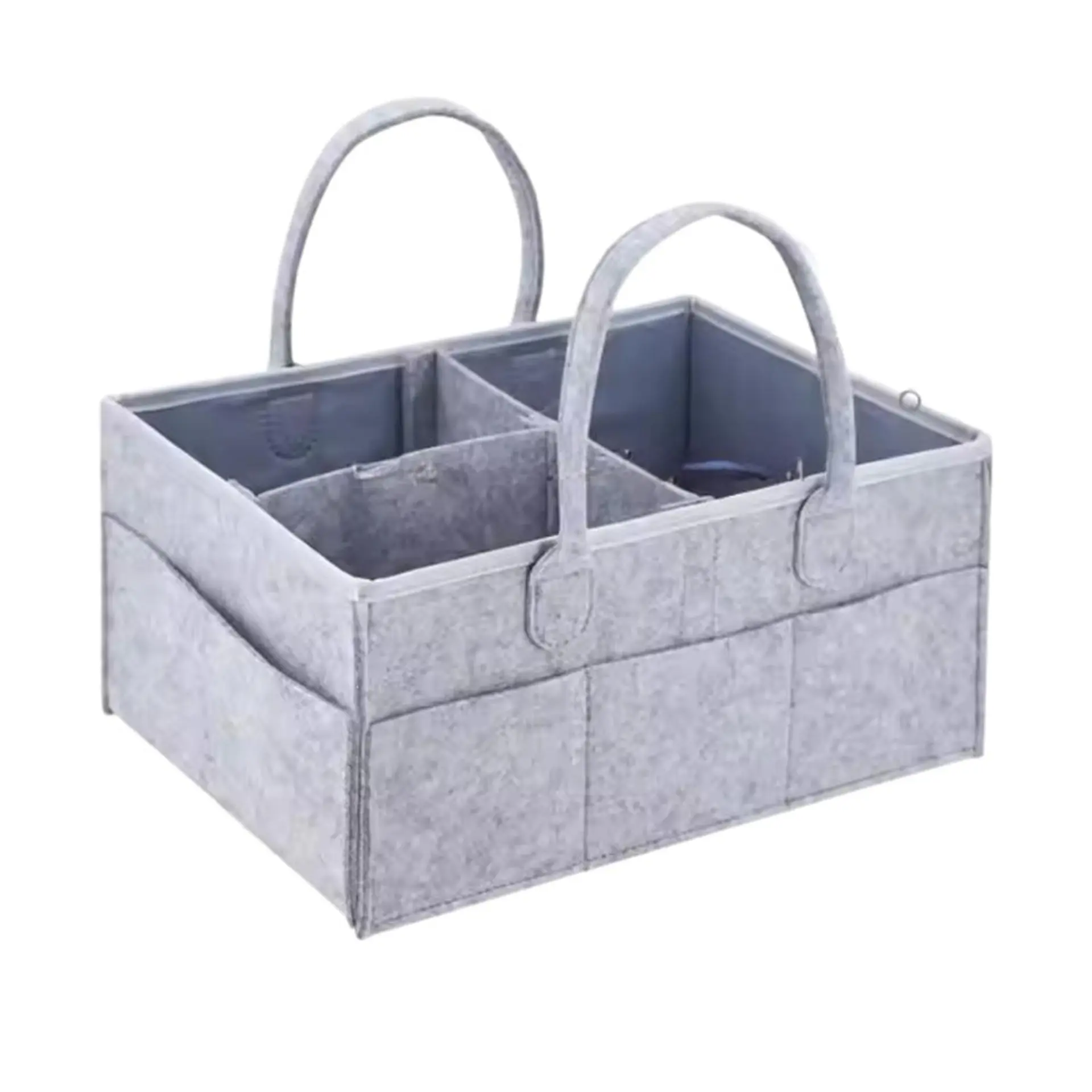 Organizador De Pañales Deluxe Para Mudador Gris 1