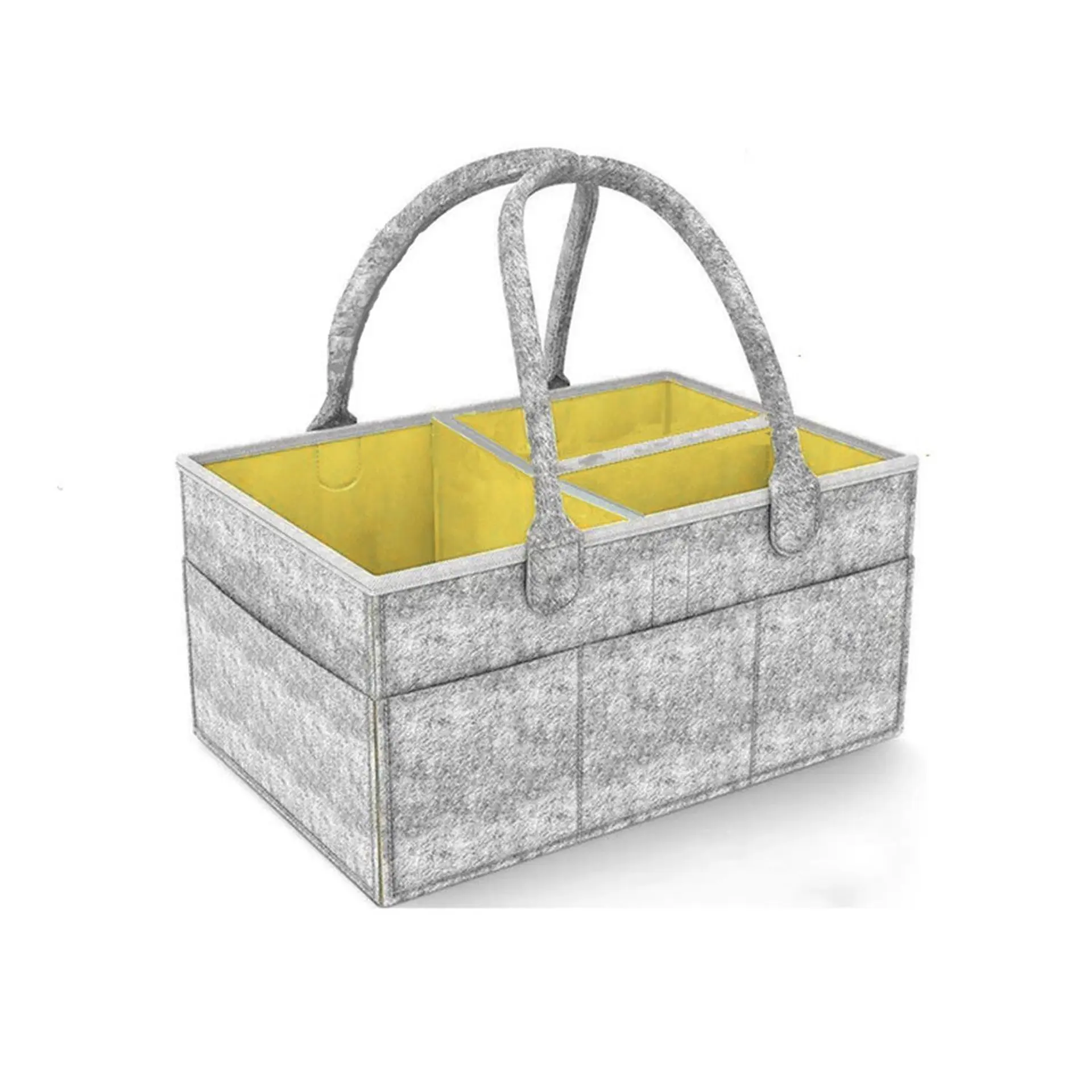 Organizador De Pañales Deluxe Para Mudador Amarillo 1